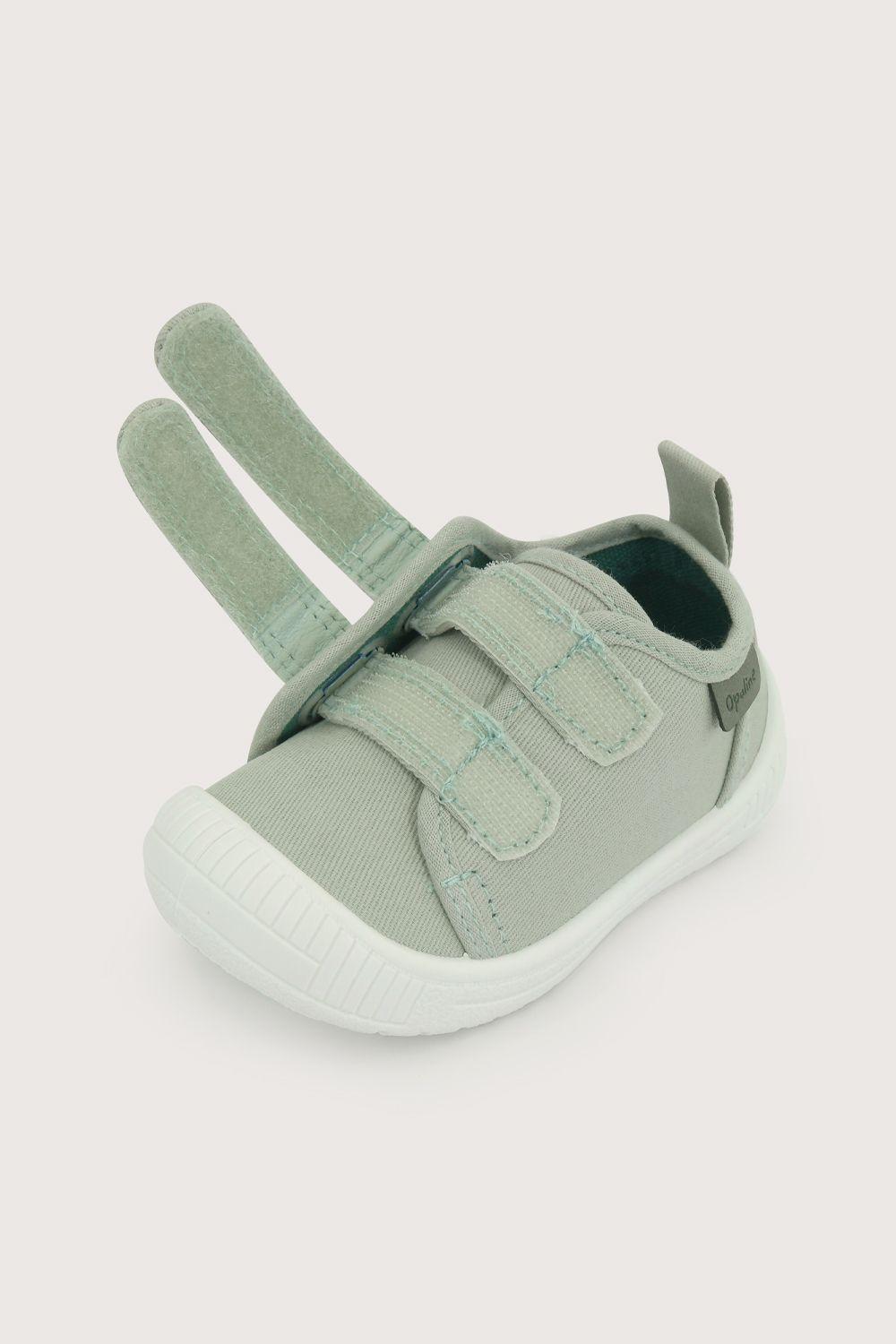 Zapatilla primeros pasos verde de niño-5