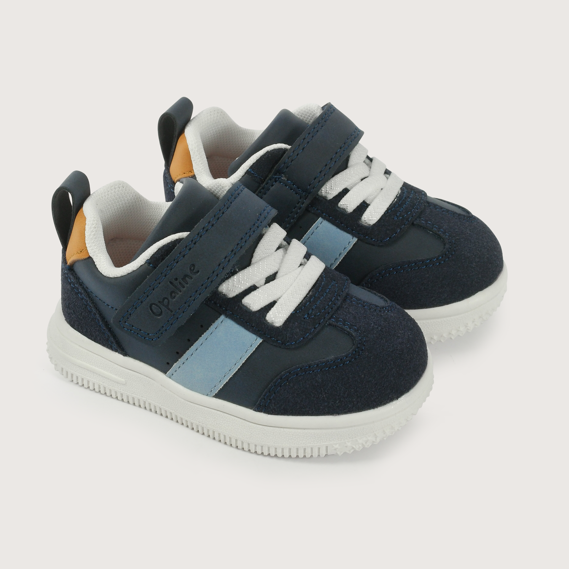 Zapatilla velcro azul de niño-0