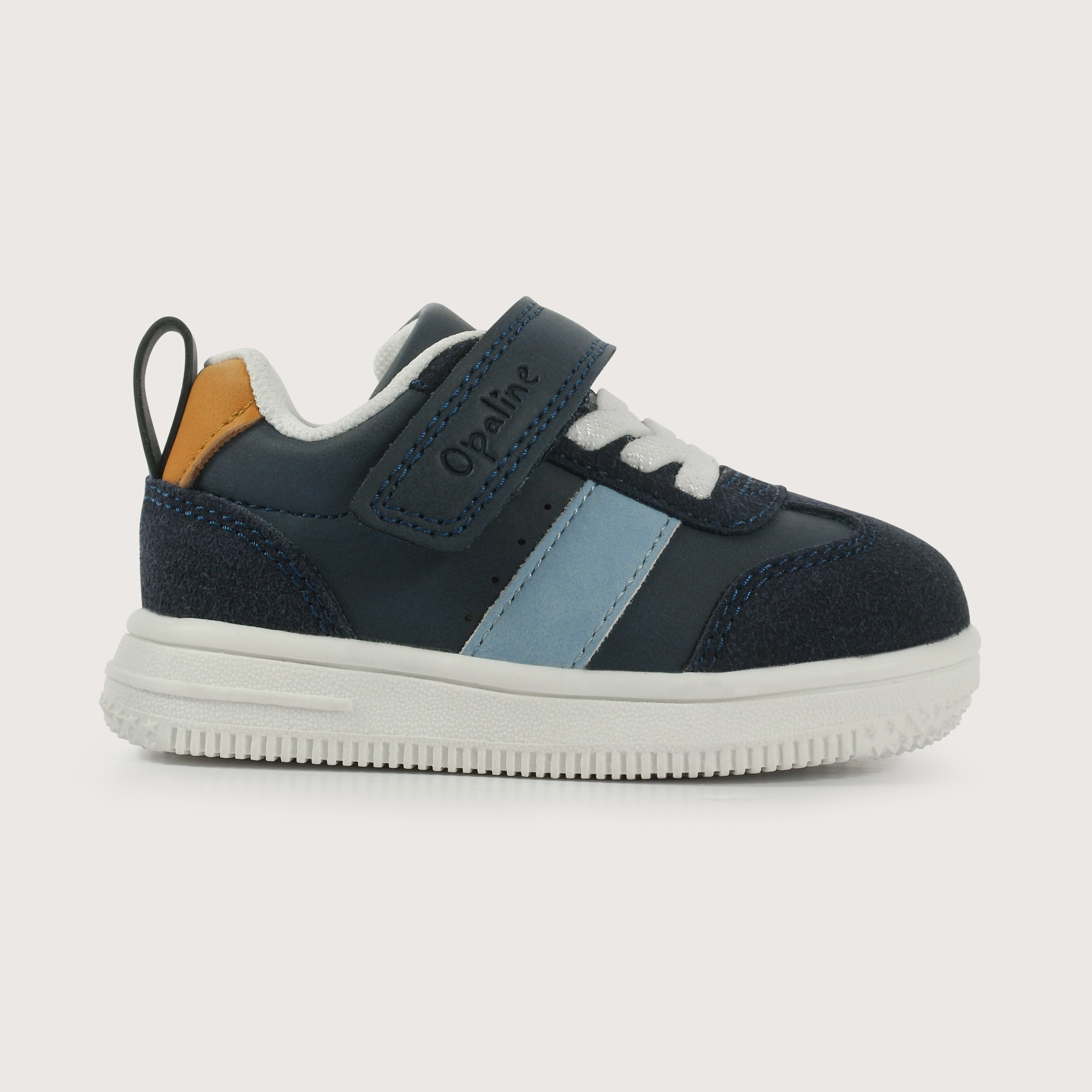 Zapatilla velcro azul de niño-1