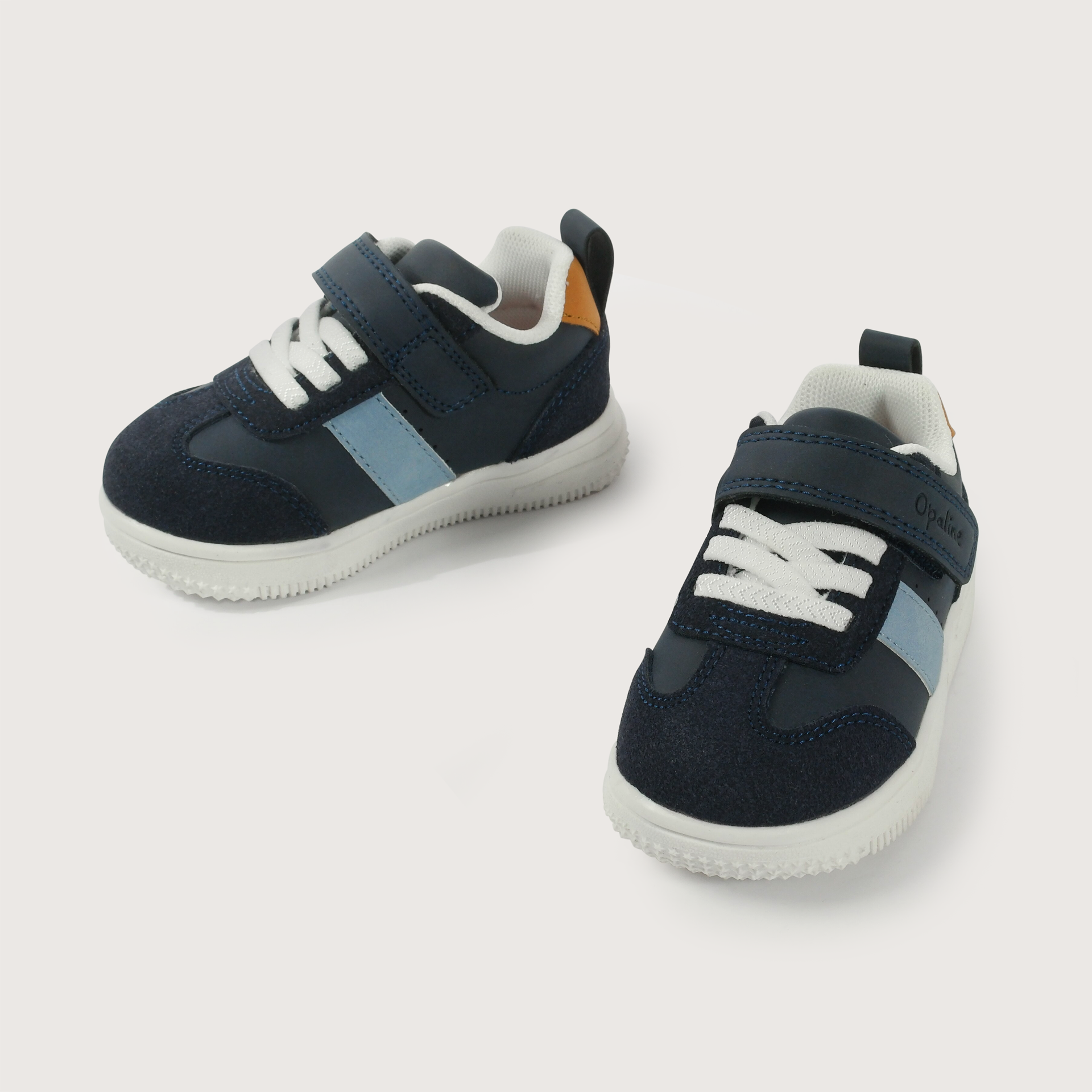 Zapatilla velcro azul de niño-3