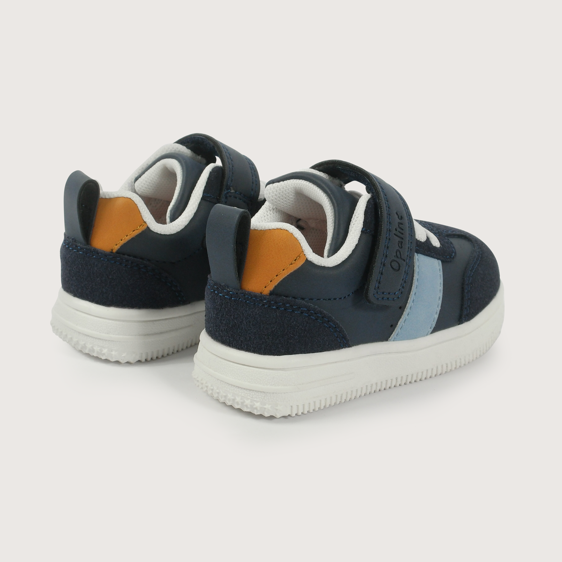 Zapatilla velcro azul de niño-4