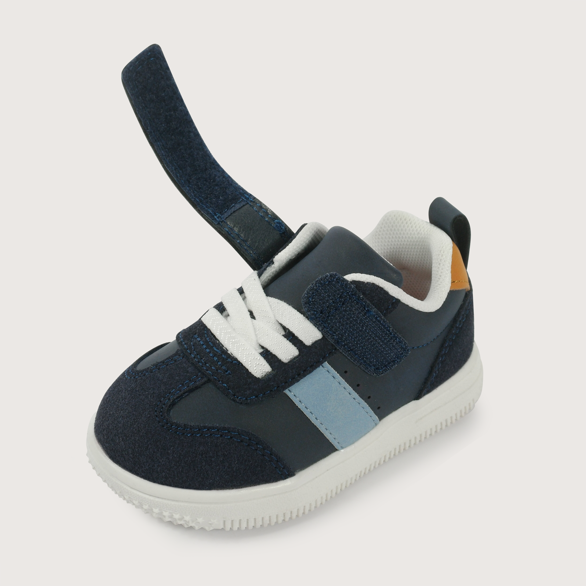 Zapatilla velcro azul de niño-6