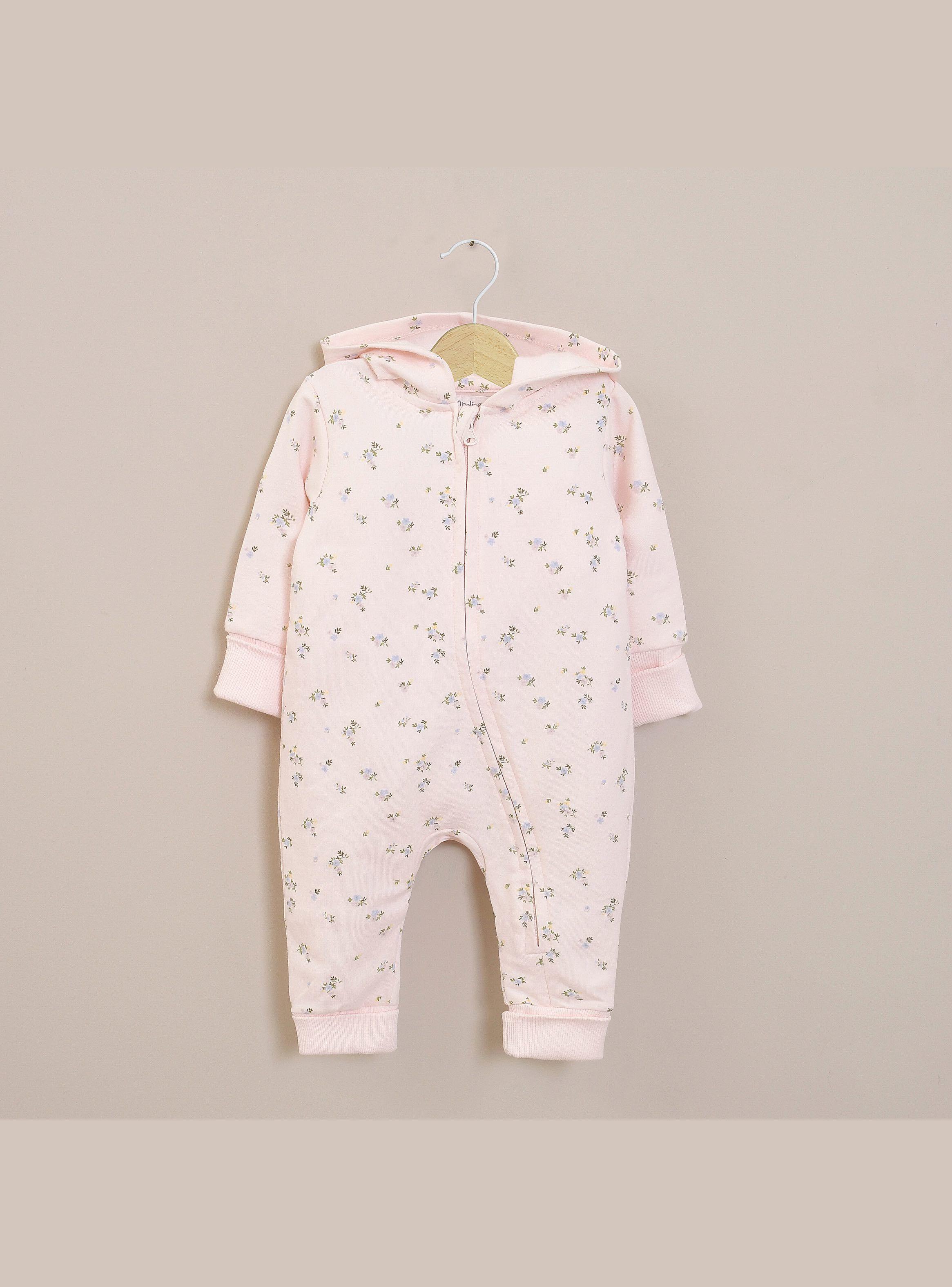 Oso Bebe Niña Estampado Rosado-0