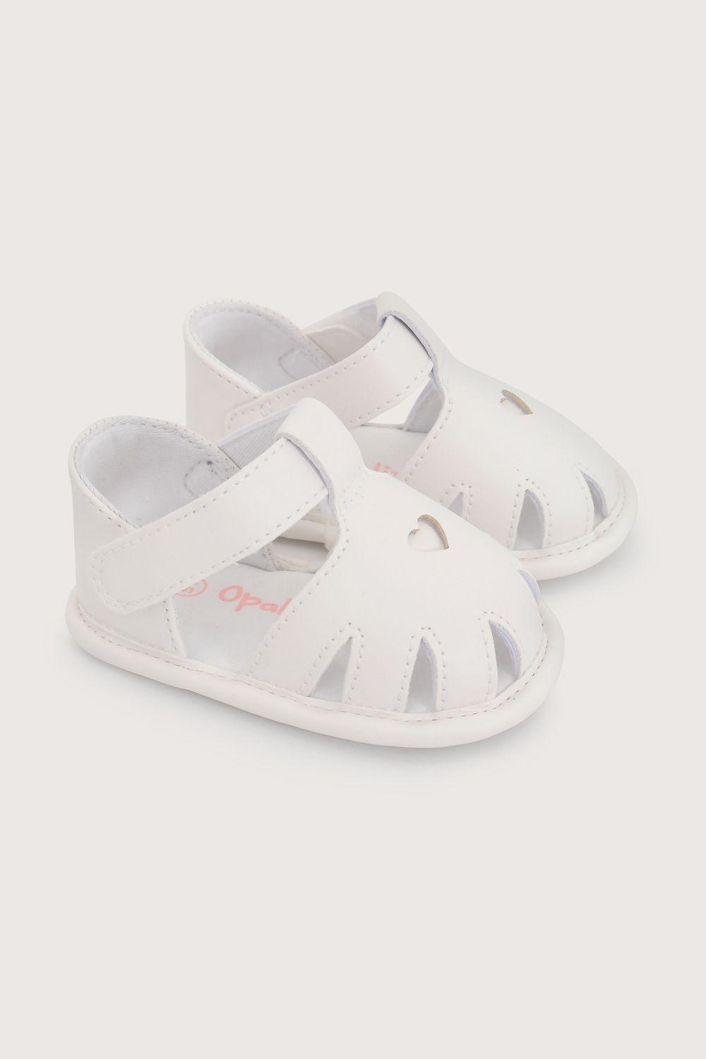 Sandalia bebés blanca-0