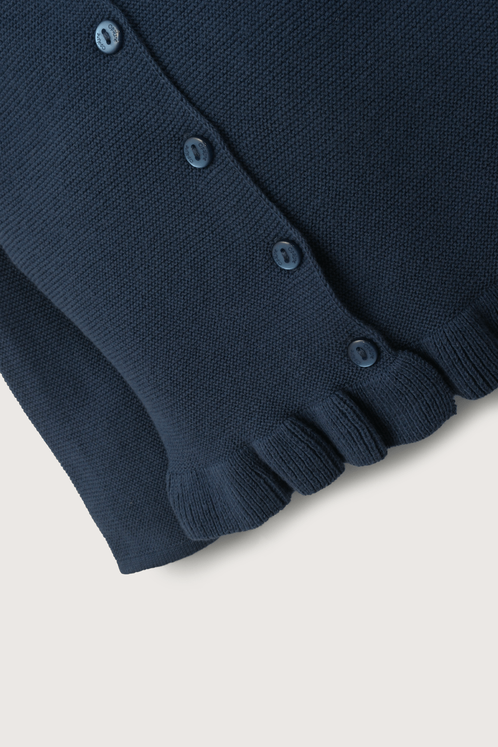 Chaleco azul de bebé niña-4