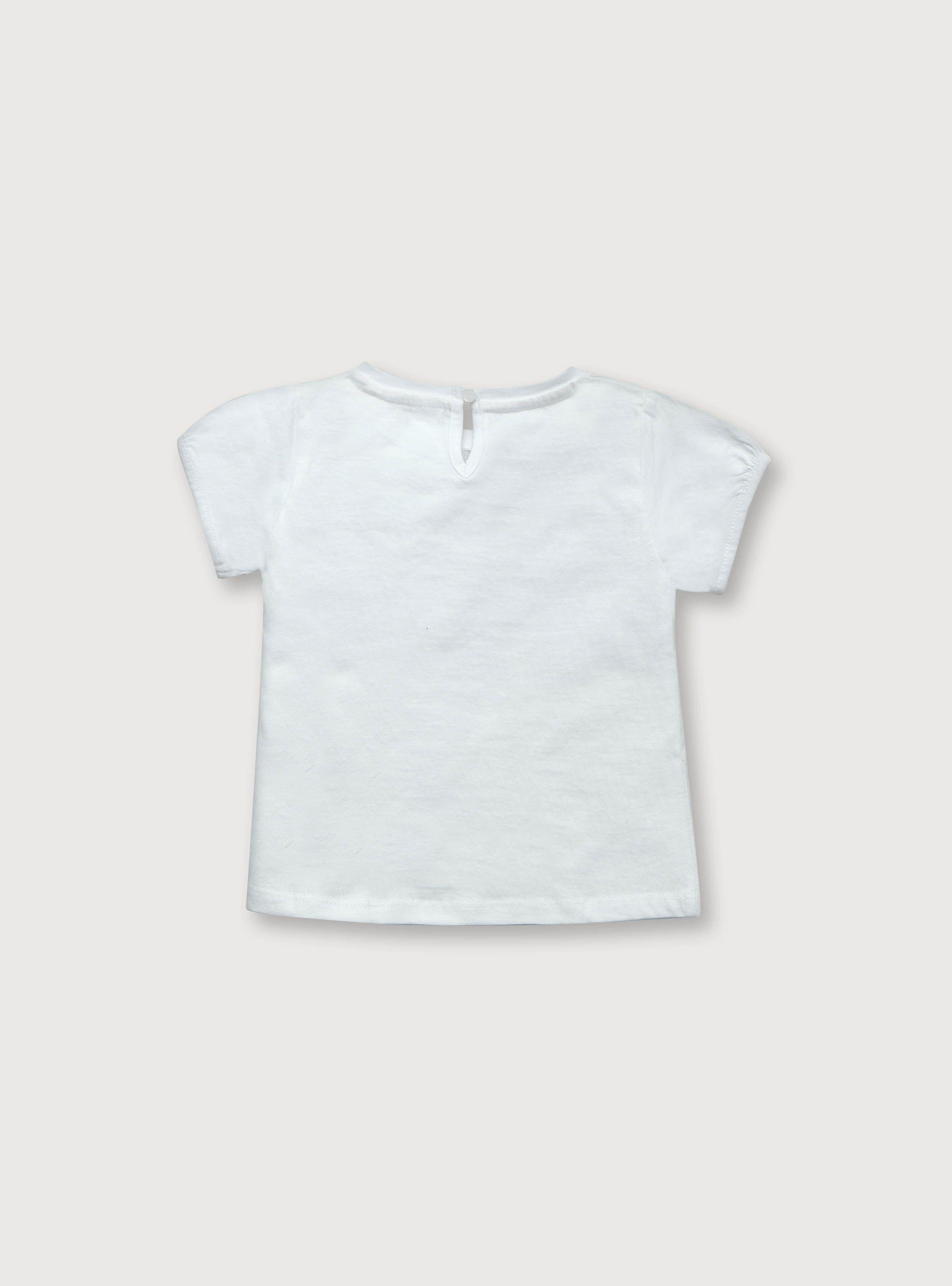 Polera de niña tipo princesa Blanco (6 meses a 4 años)-1