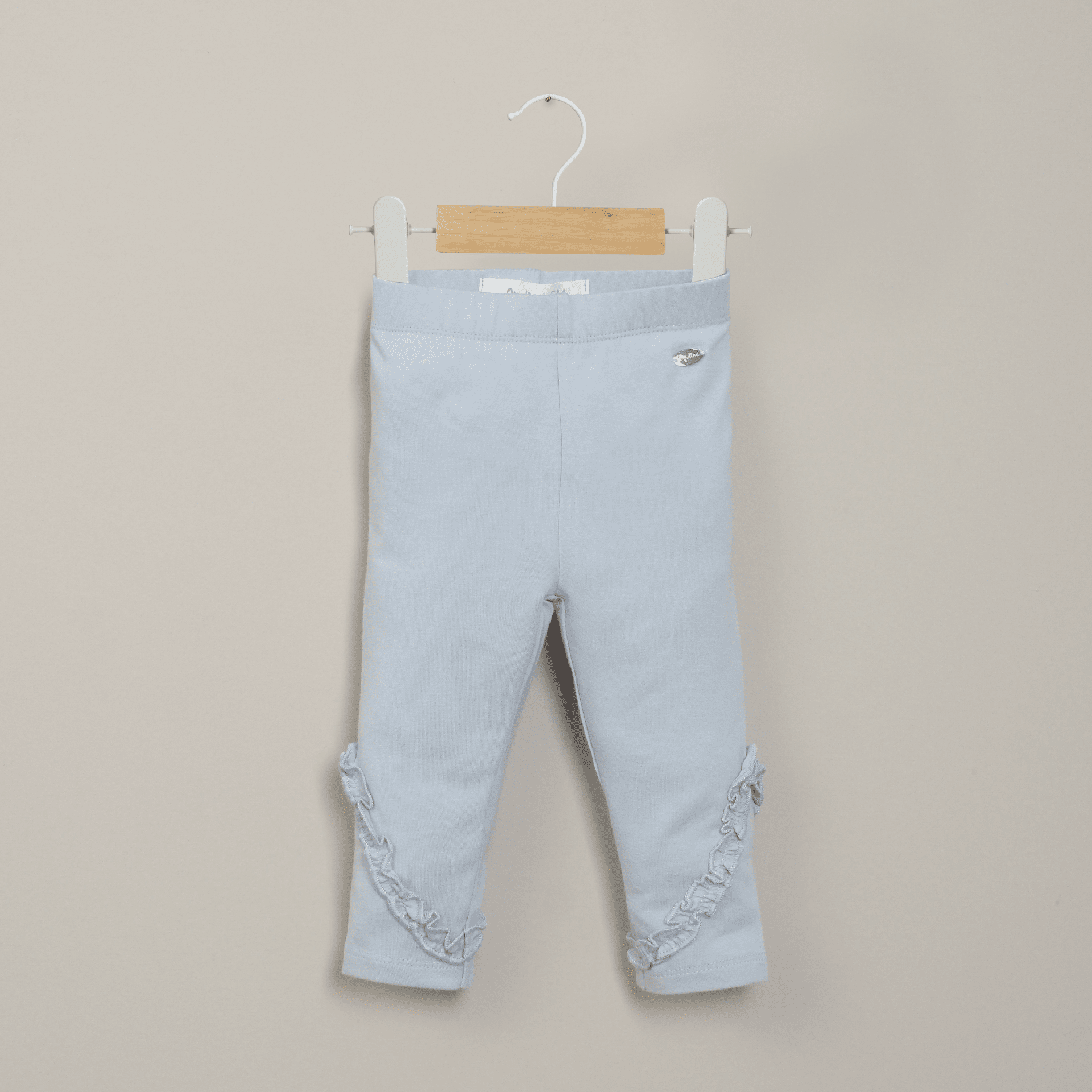 Calza con vuelos lila de niña-0