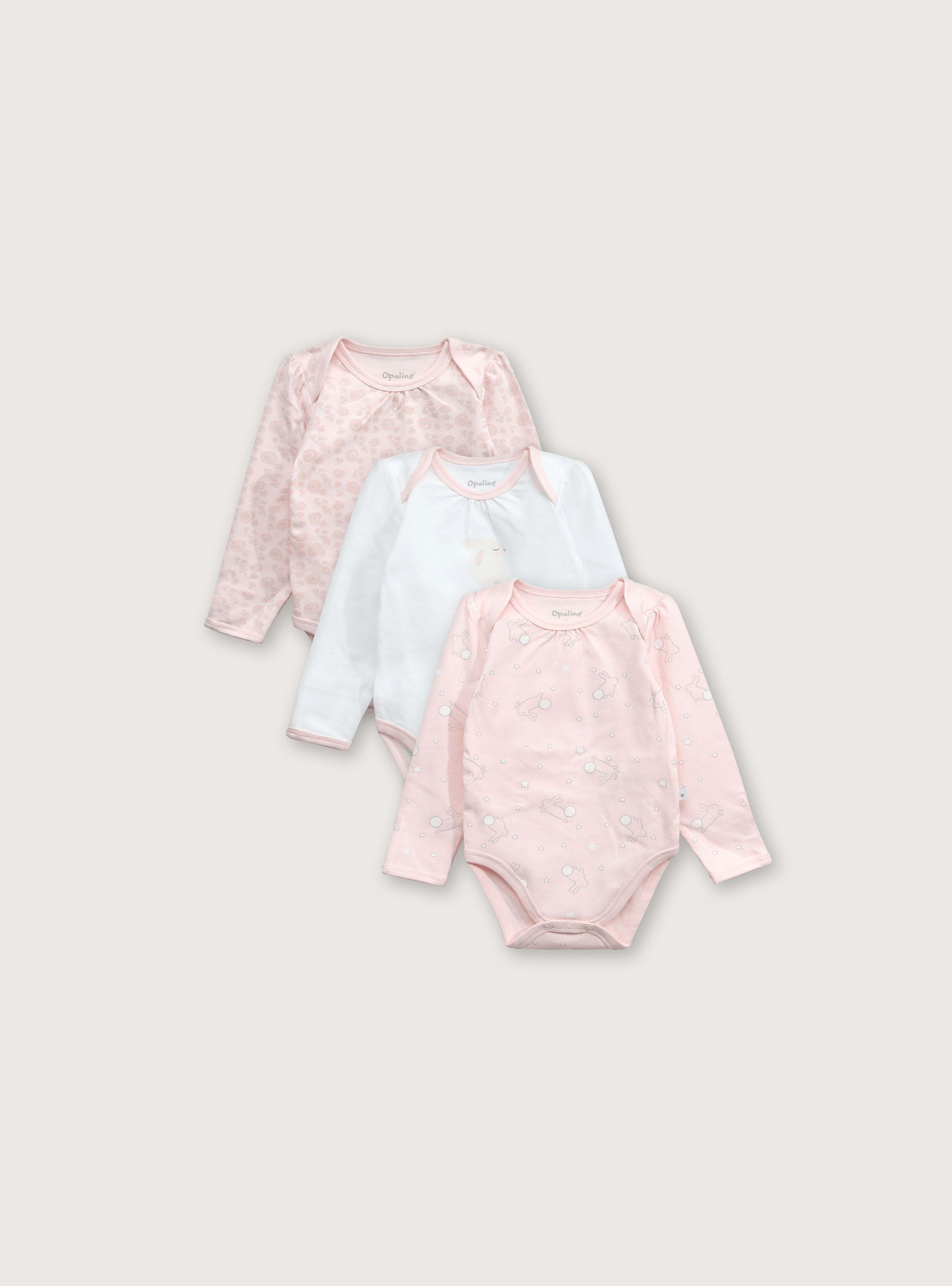 Pack Bodies Rosado de Niña-0