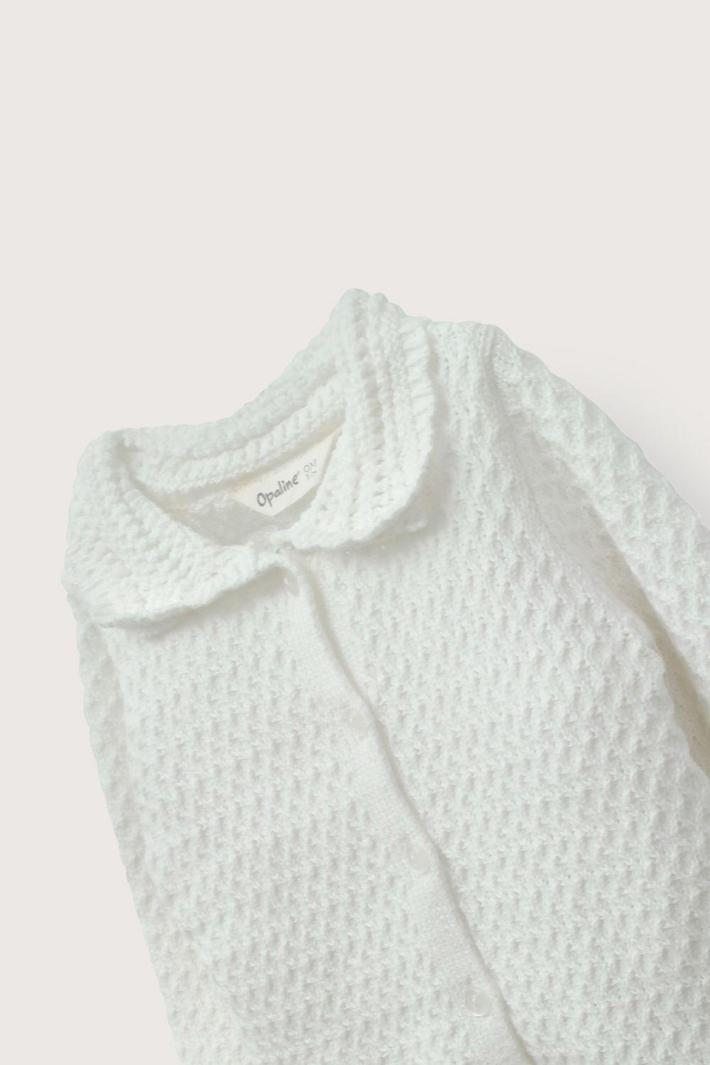 Chaleco crema de niña-3