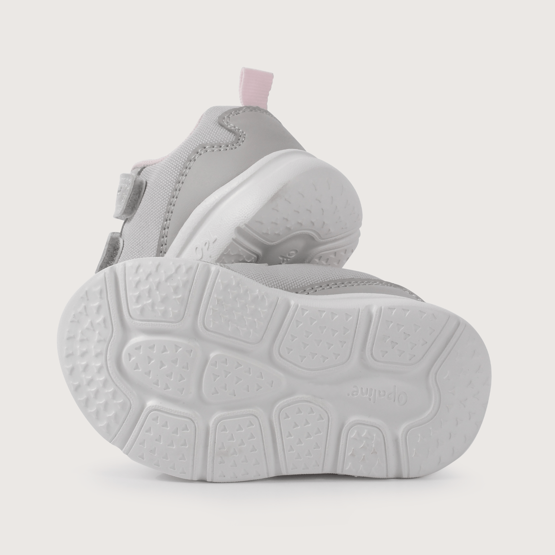 Zapatilla primeros pasos deportiva gris de niña-2