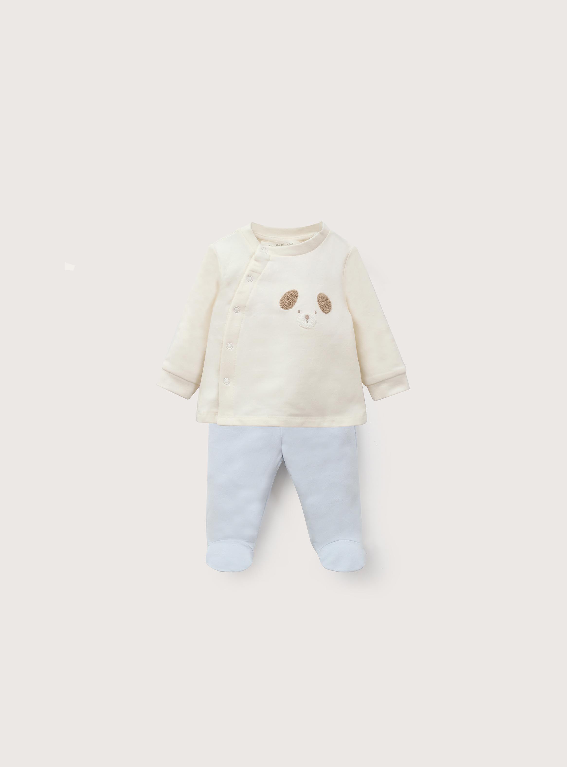 Conjunto Bebe Niño Celeste-0