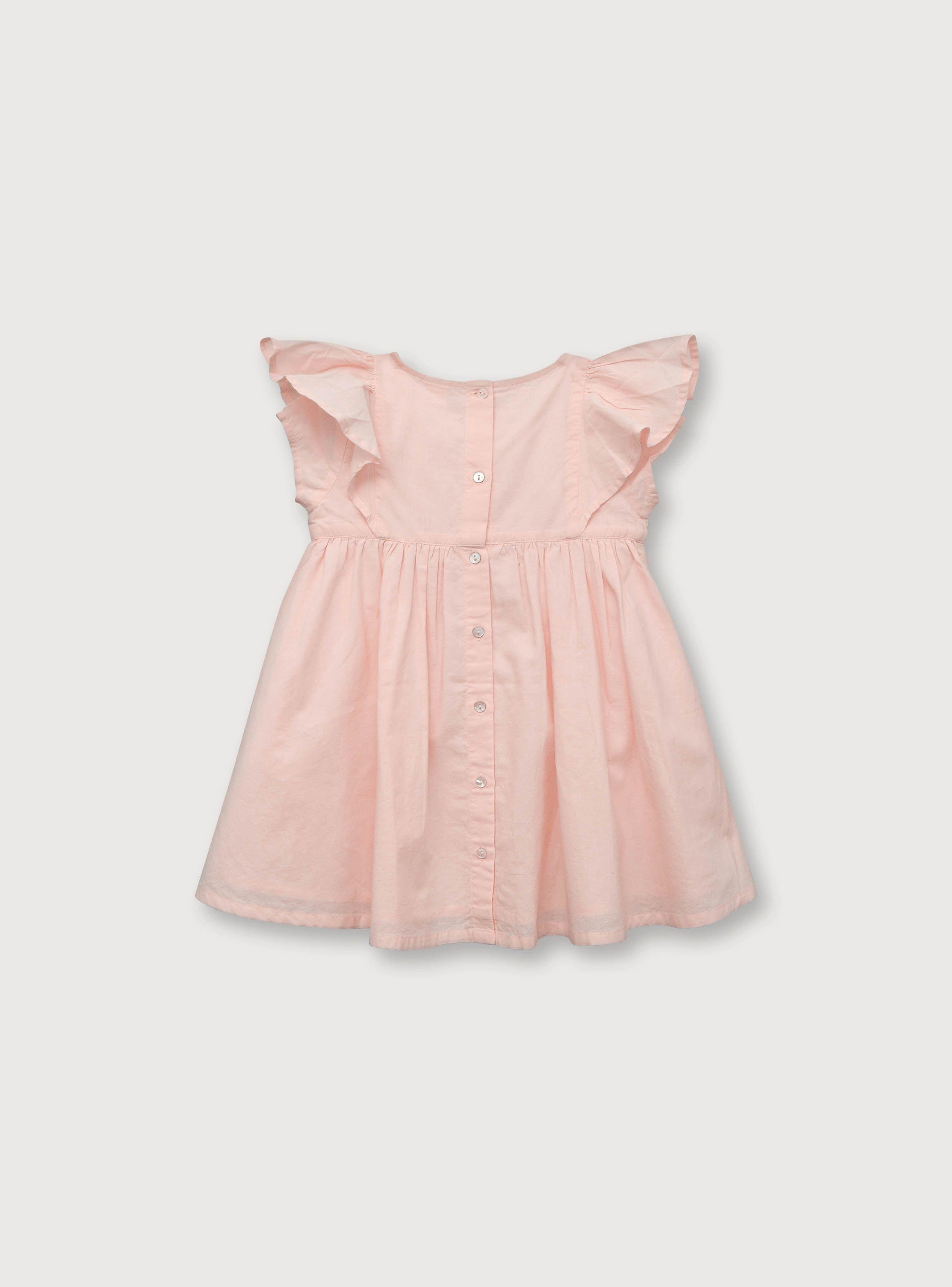 Vestido De Niña Manga Alita Rosado (6M A 4A) Opaline-1