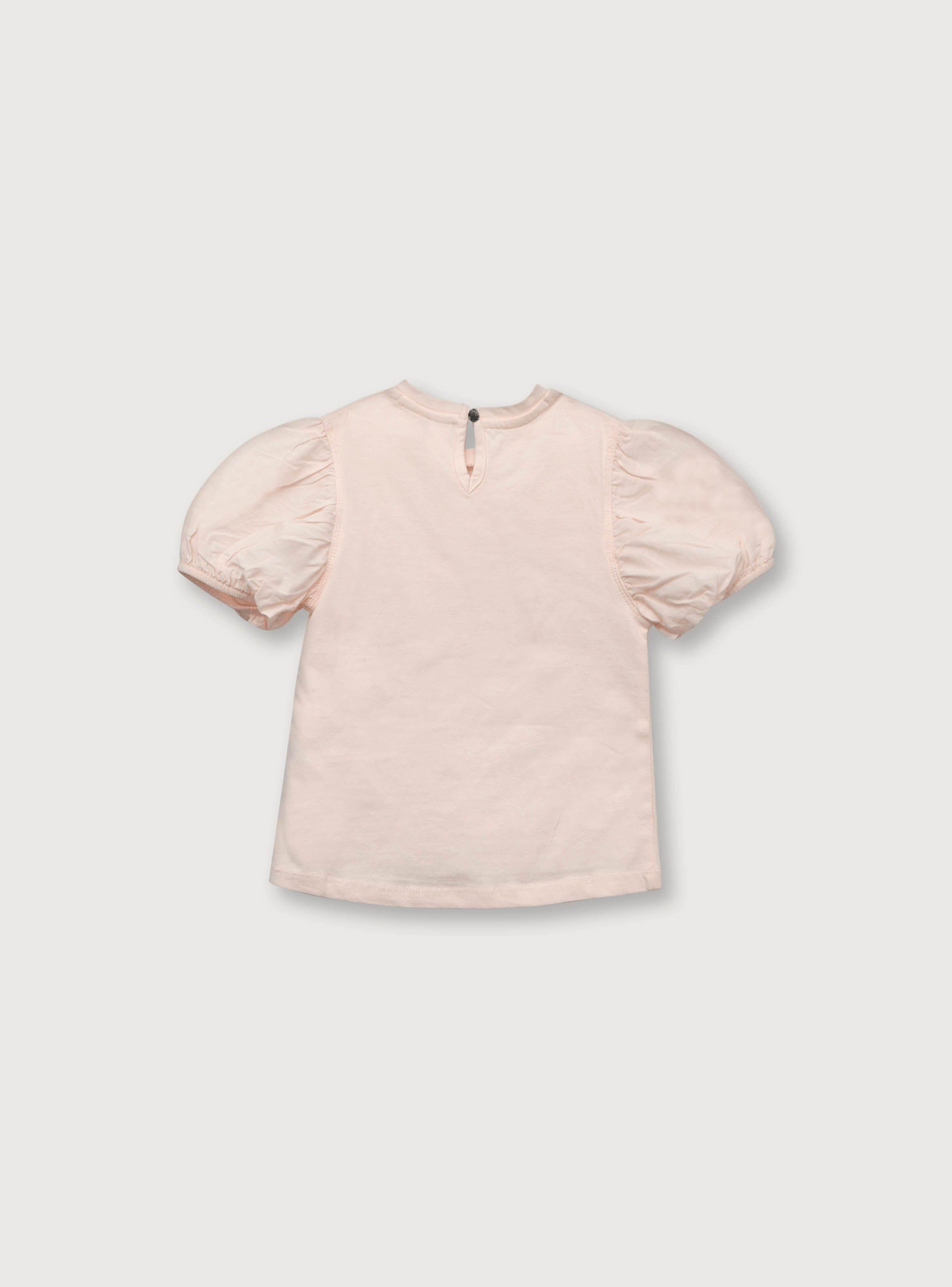 Polera De Niña Manga Corta Damasco (6M A 4A) Opaline-1