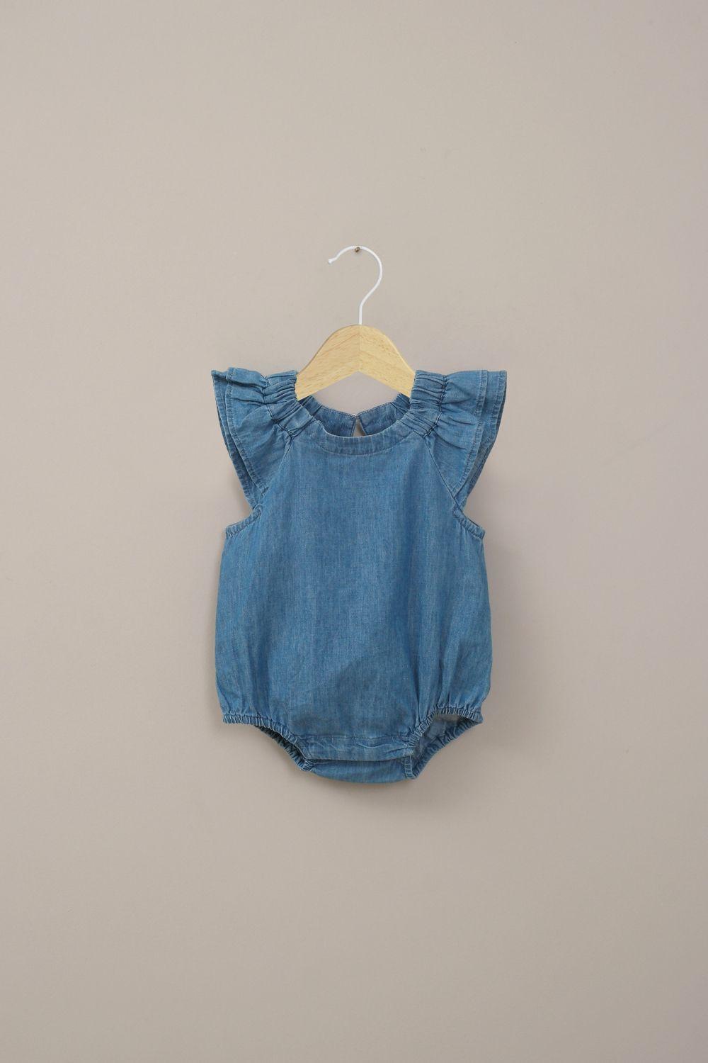 Bombacho denim de bebé niña-0