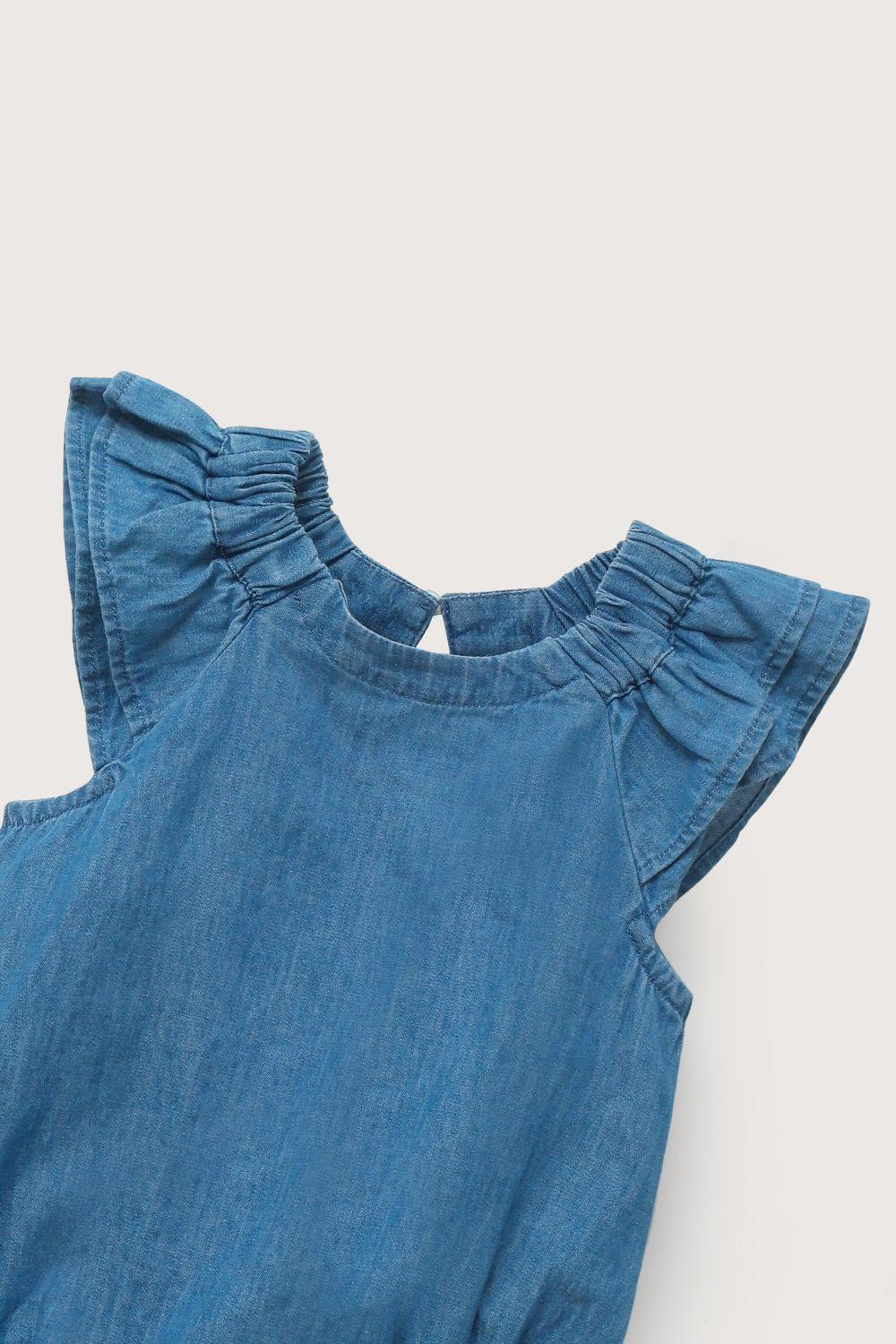 Bombacho denim de bebé niña-3