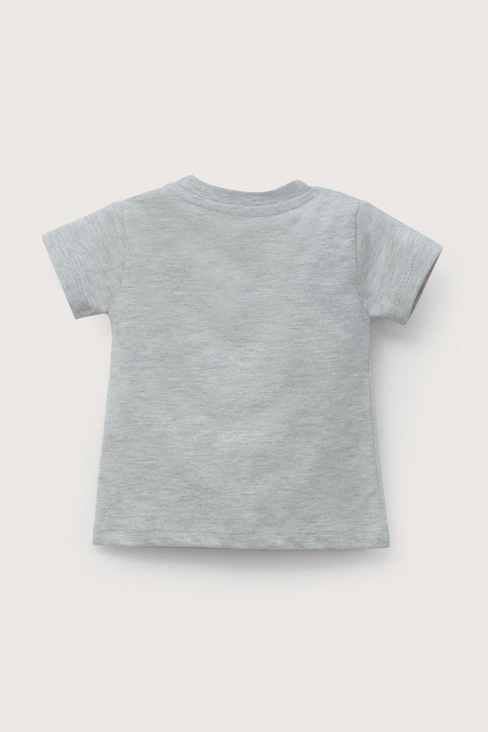 Polera manga corta gris de niño-2