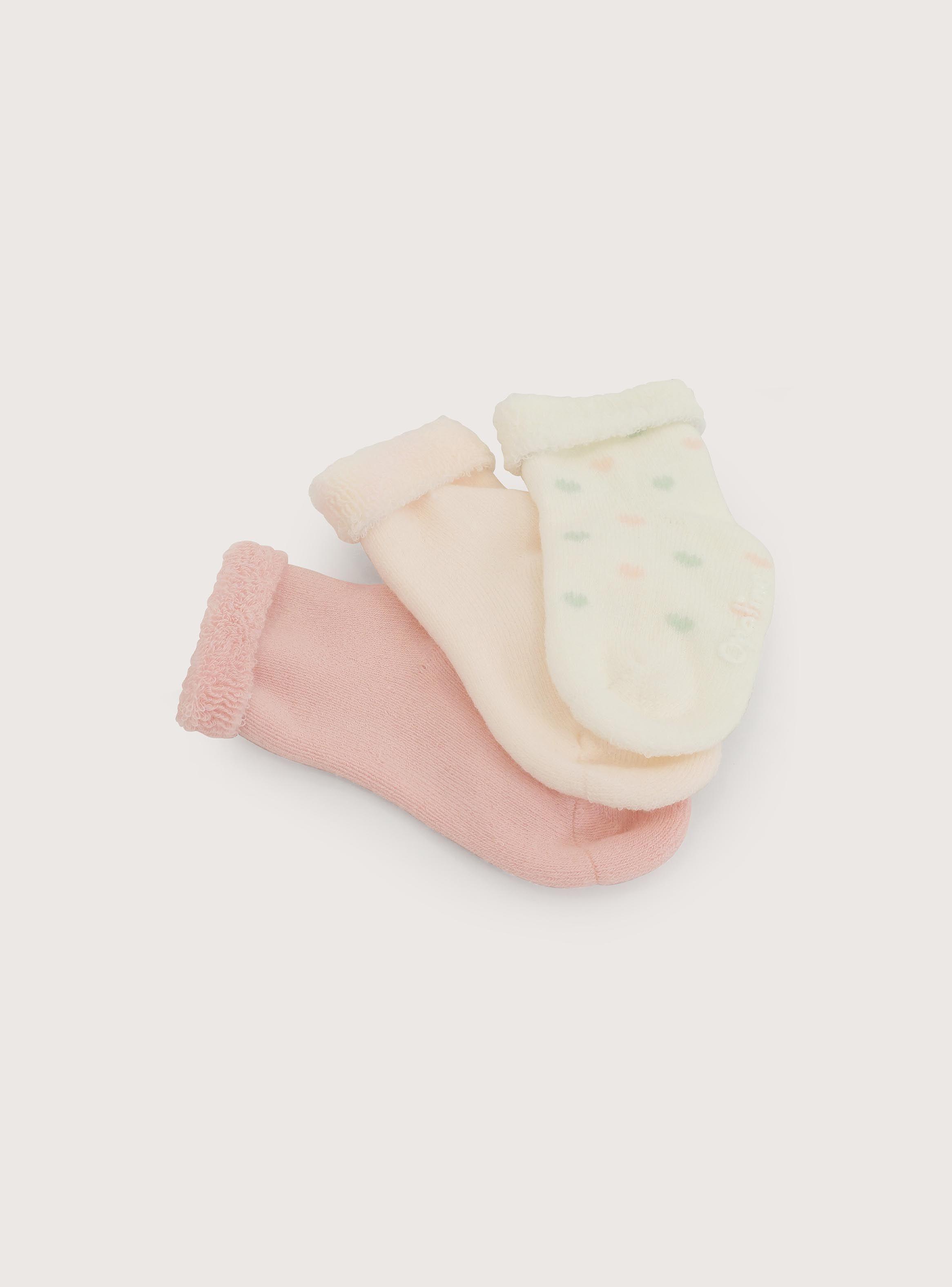 Pack De 3 Calcetines Rosado Bebe Opaline-2