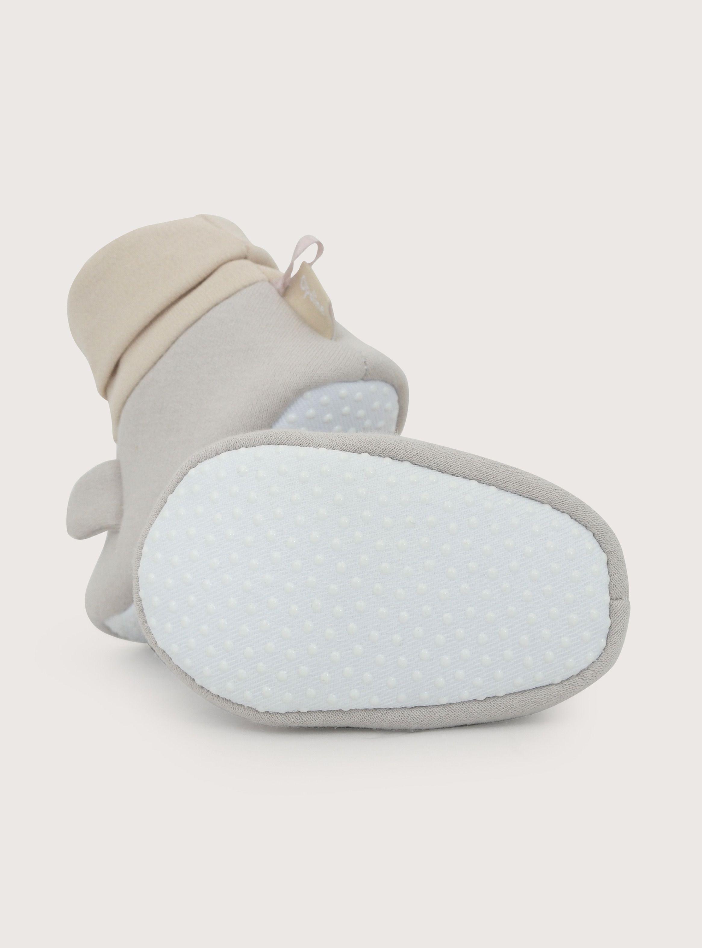 Pantufla Bebe Unisex Orejas Beige-5