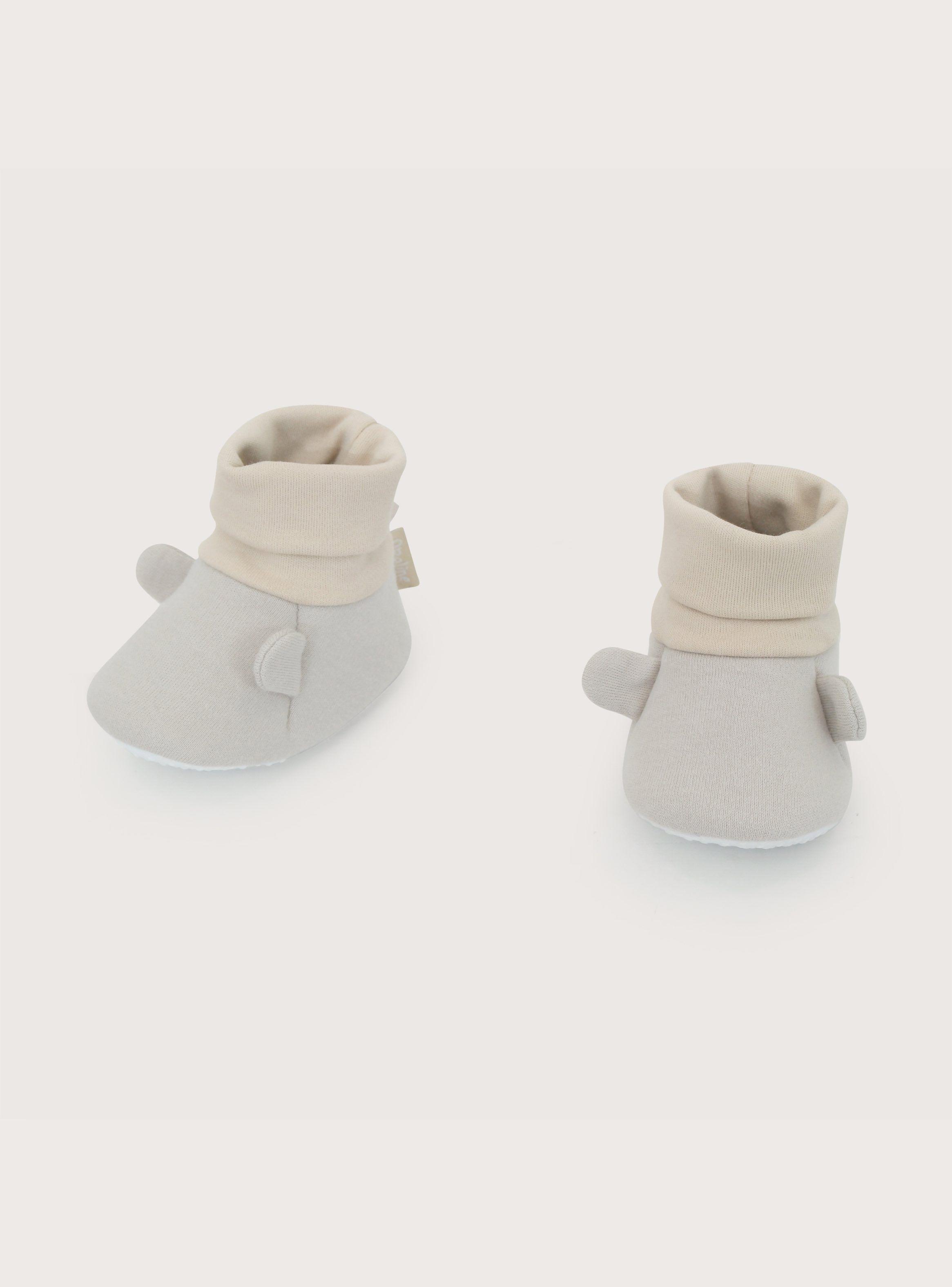 Pantufla Bebe Unisex Orejas Beige-6