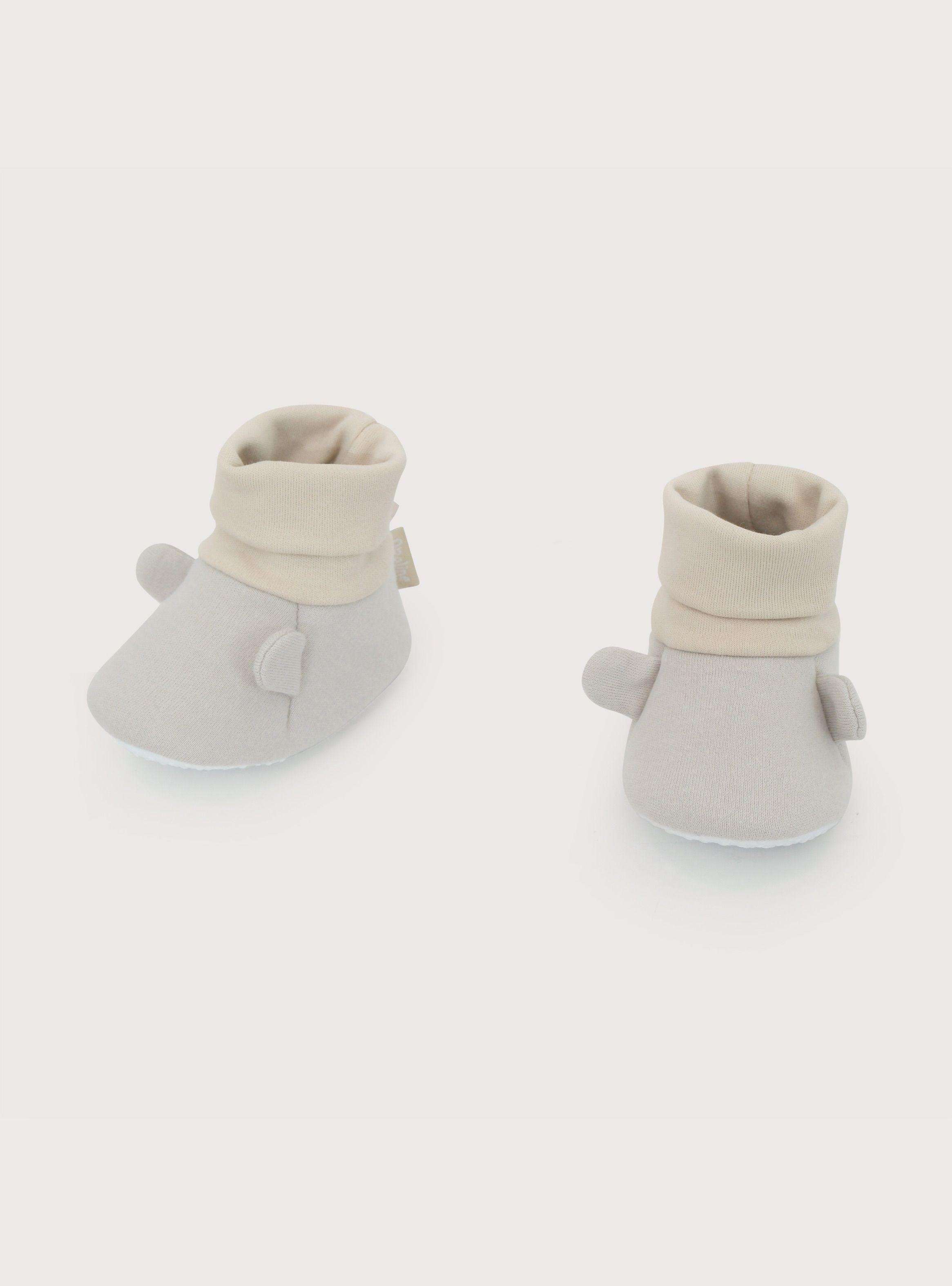 Pantufla Bebe Unisex Orejas Beige-7