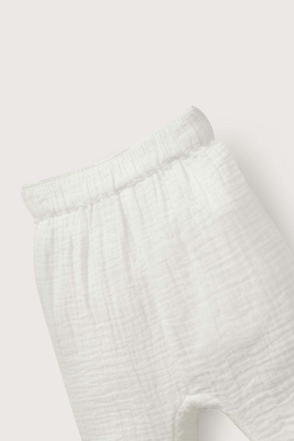 Pantalón bombacho blanco de bebé niña-3