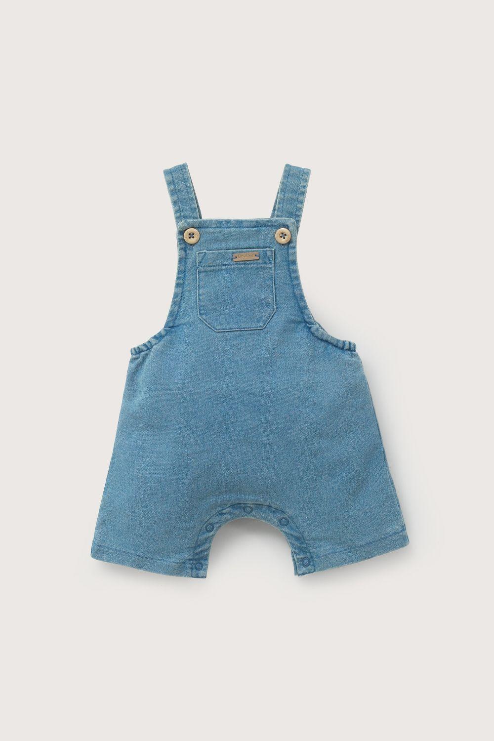 Jardinera de jeans de bebé unisex-1