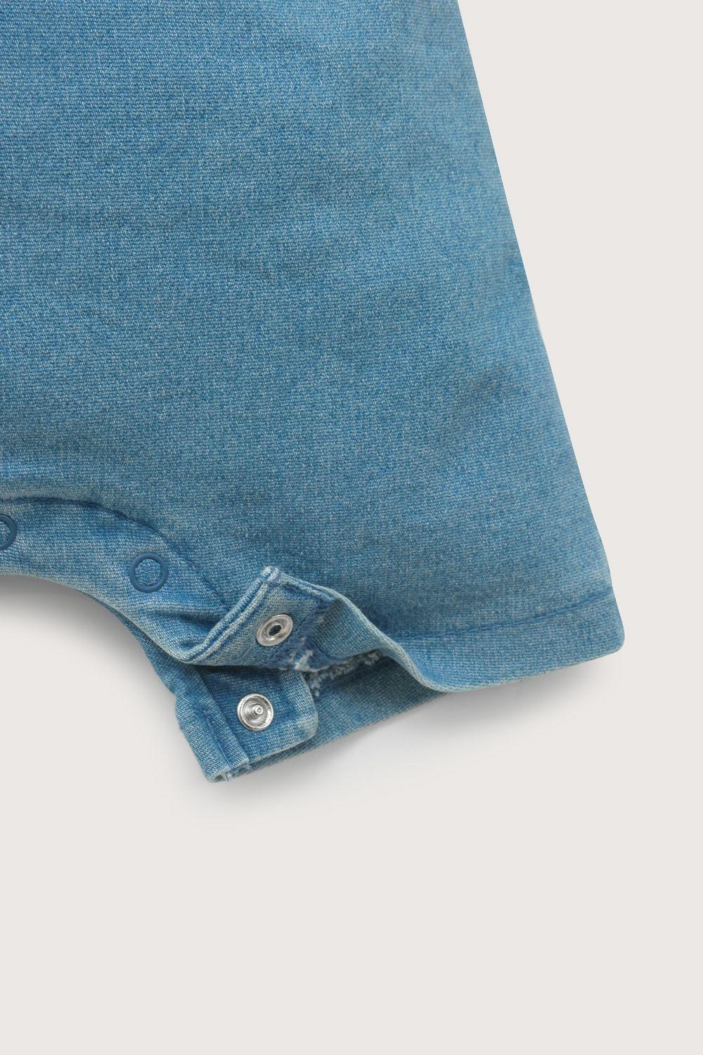 Jardinera de jeans de bebé unisex-4