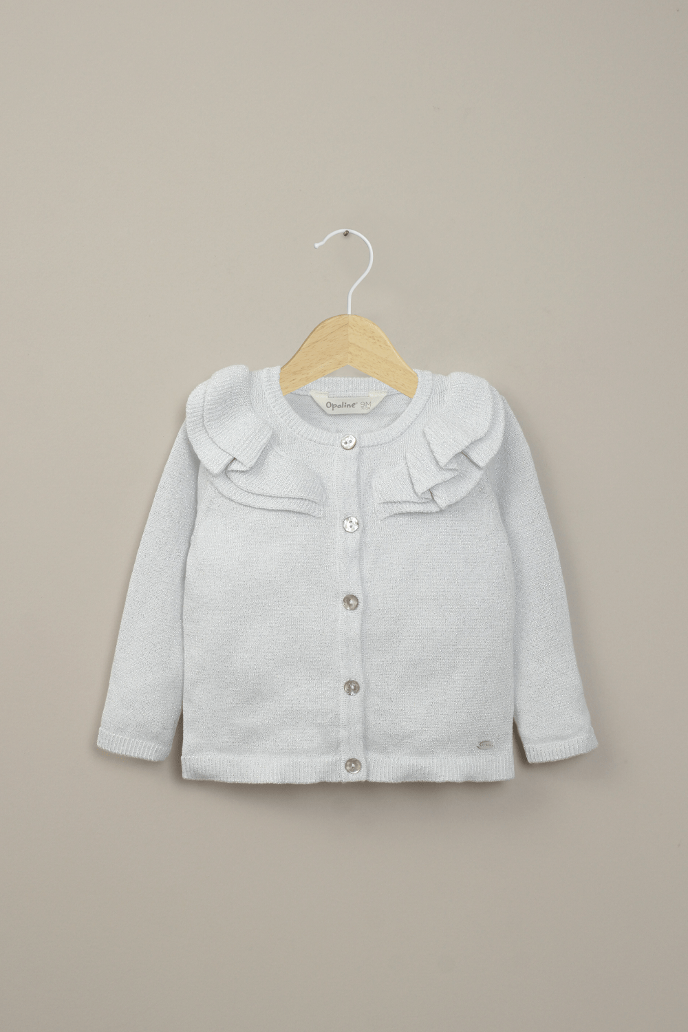 Chaleco gris de niña-0