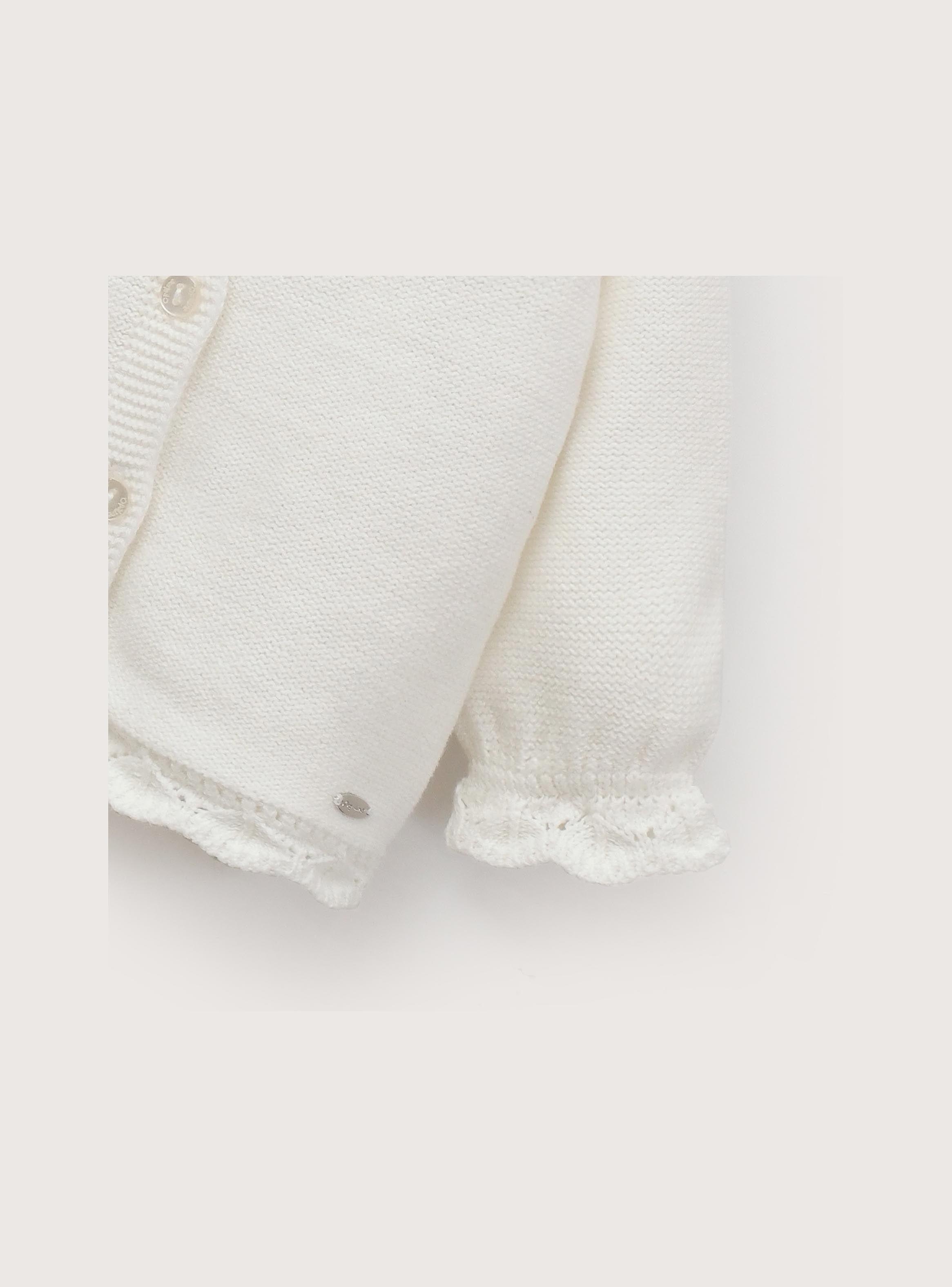 Chaleco Bebe Niña Blanco-3