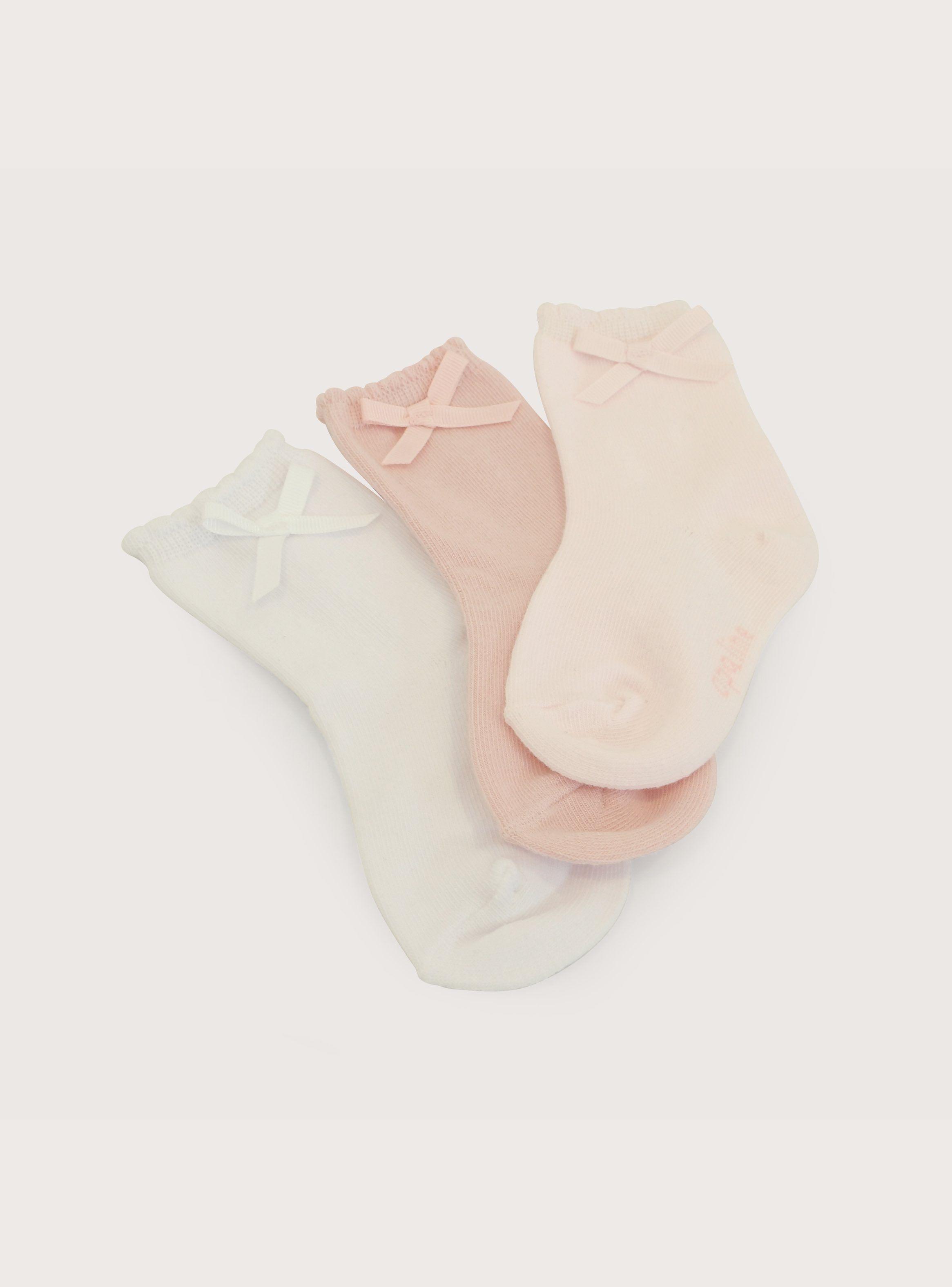 Pack 3 Calcetin Rosado Cinta Infant Niña-2