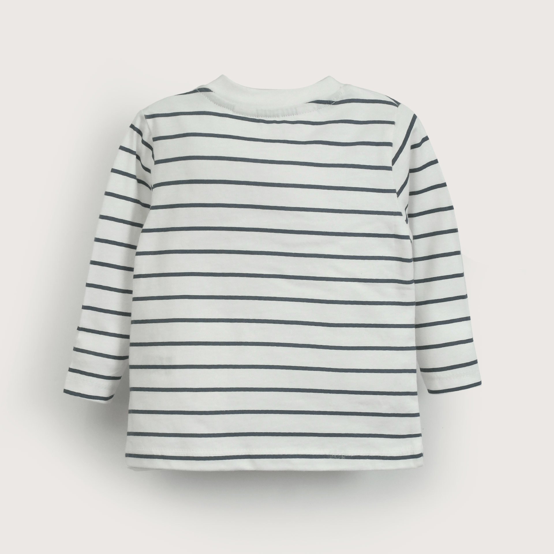 Polera manga larga estampada blanca de niño-2