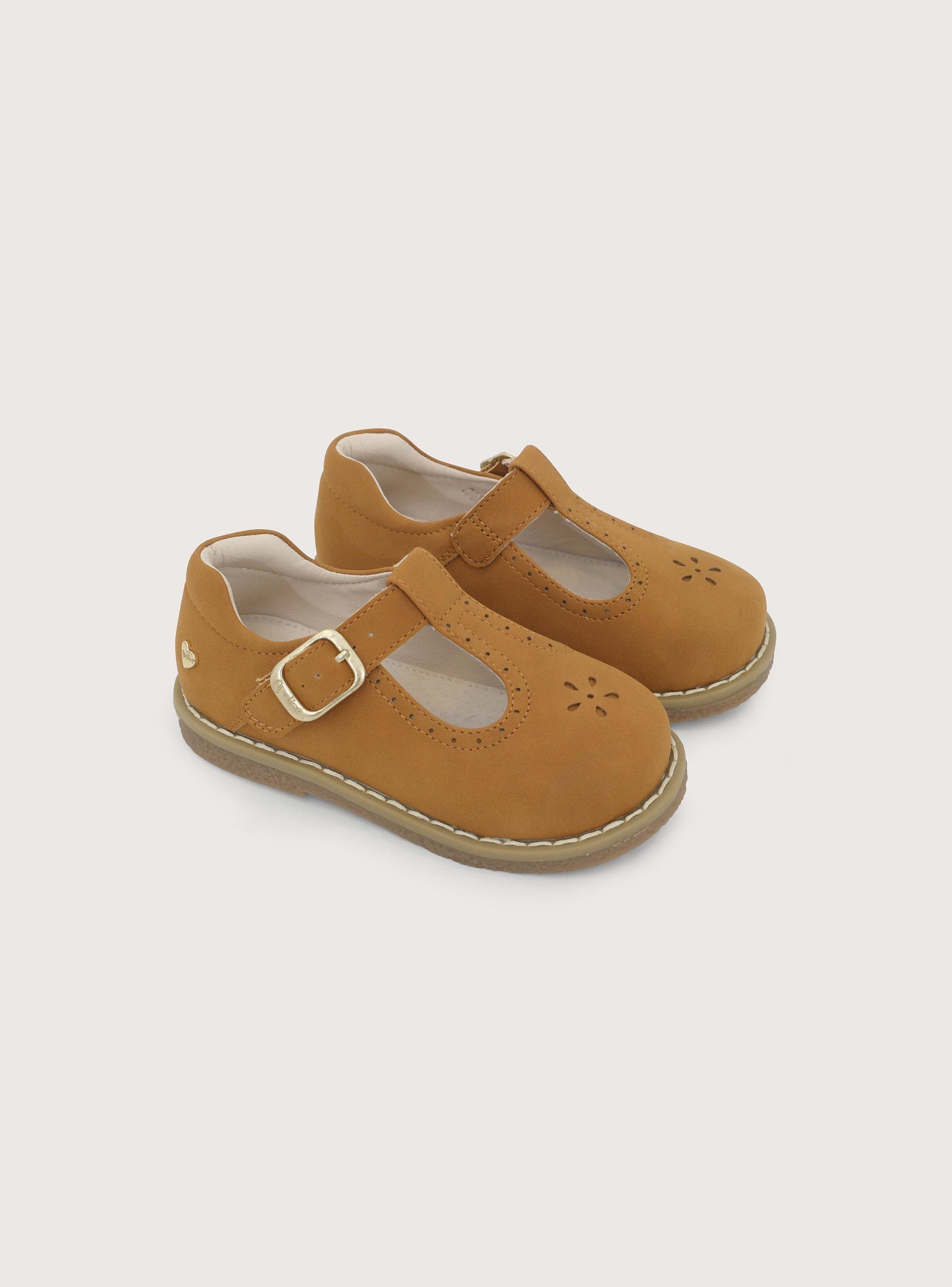 Zapato Reina Casual Camel Niña-0