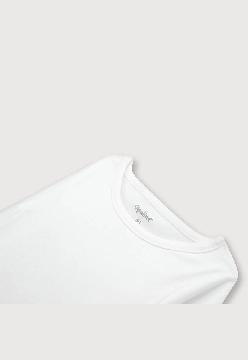 Camiseta Niño Blanco (6M a 4A) OPALINE-5