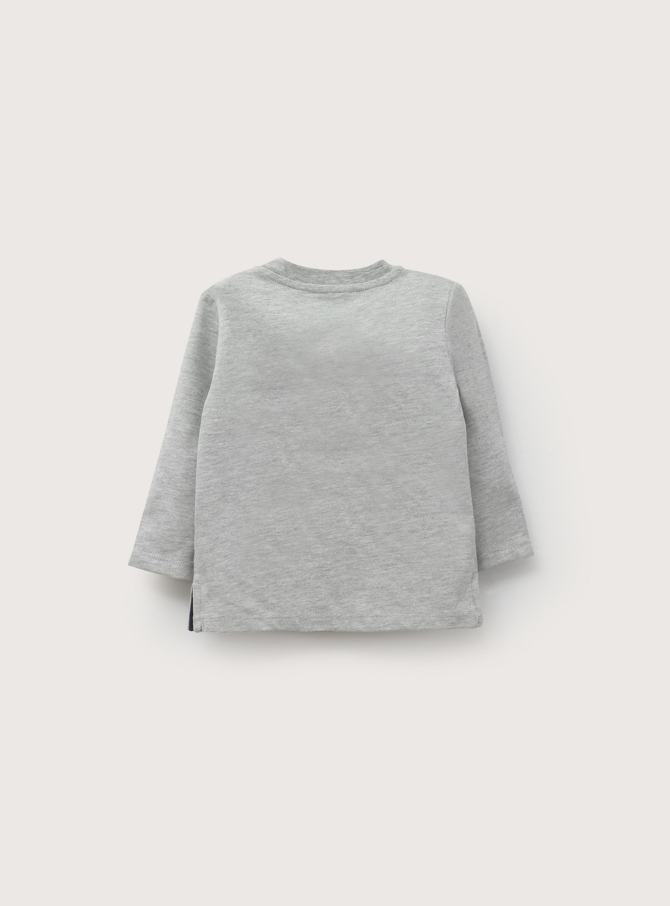 Polera Infant Niño Gris Melange-1