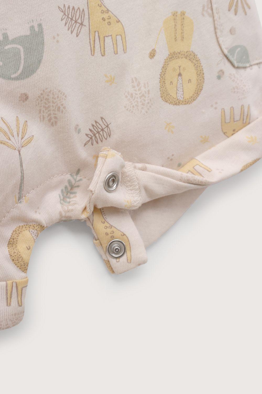 Bombacho beige estampado de bebé niña-4