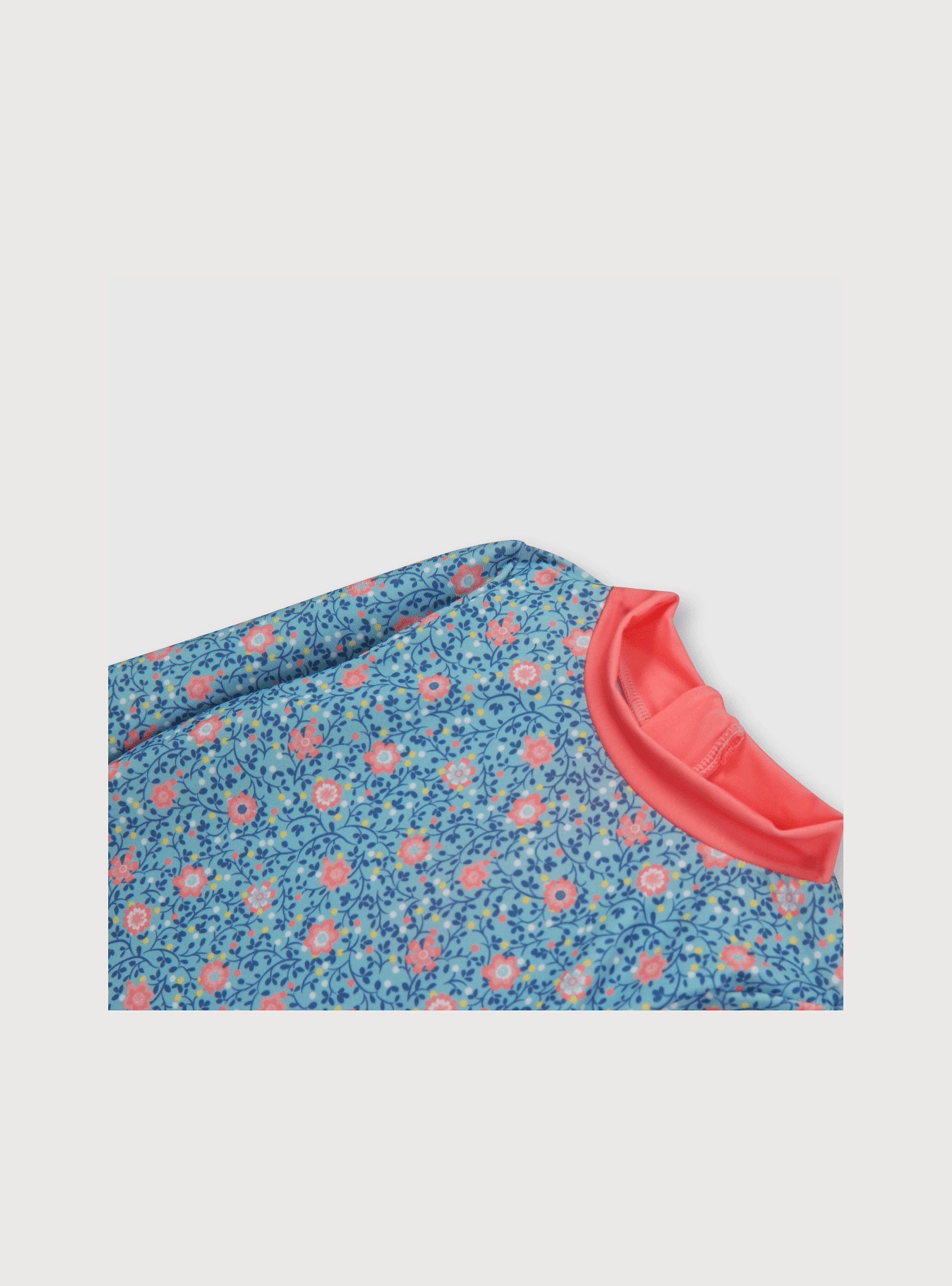 Polera Uv Niña Turquesa (6M A 4A) Opaline-2