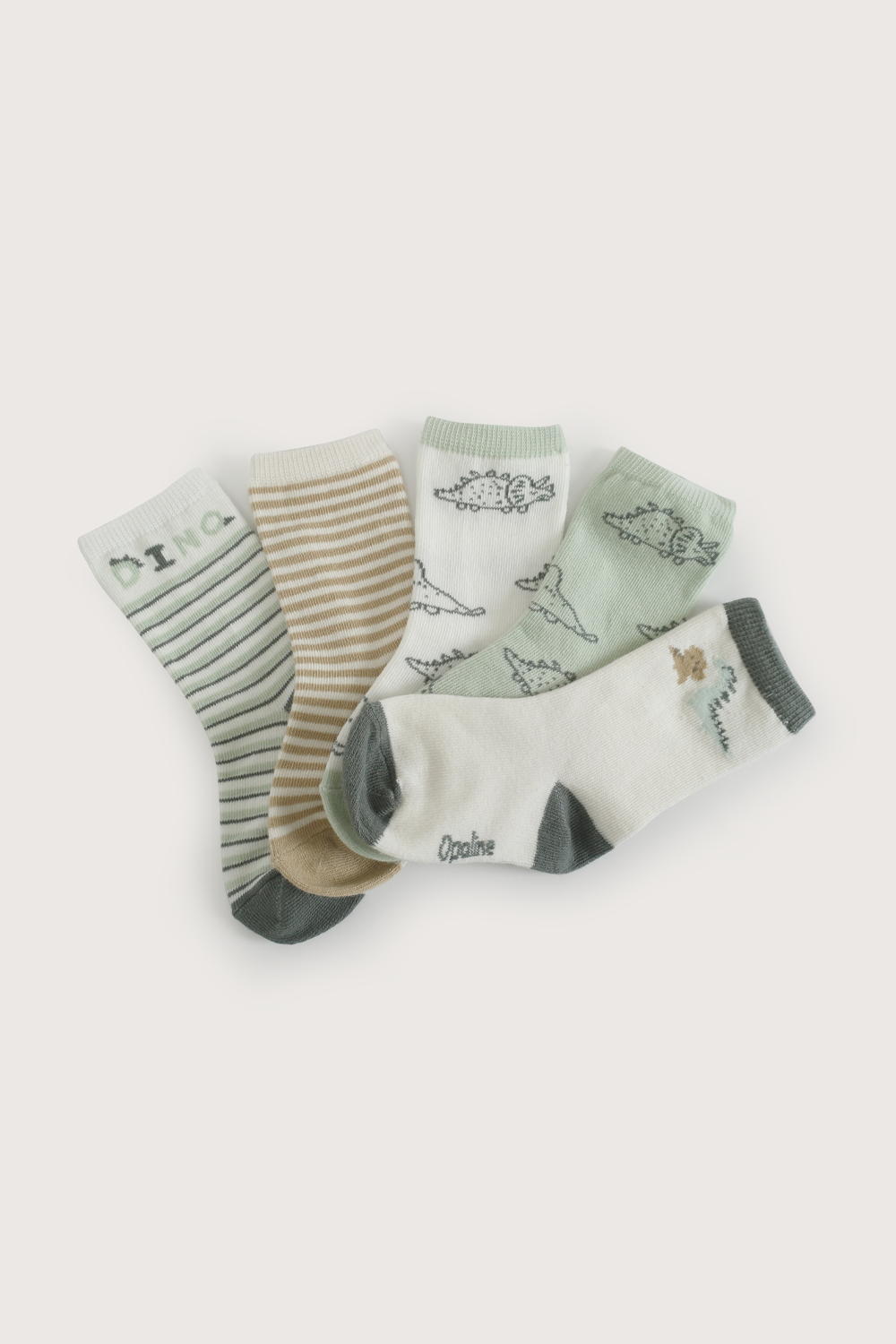 Pack de 5 calcetines verde niño-2