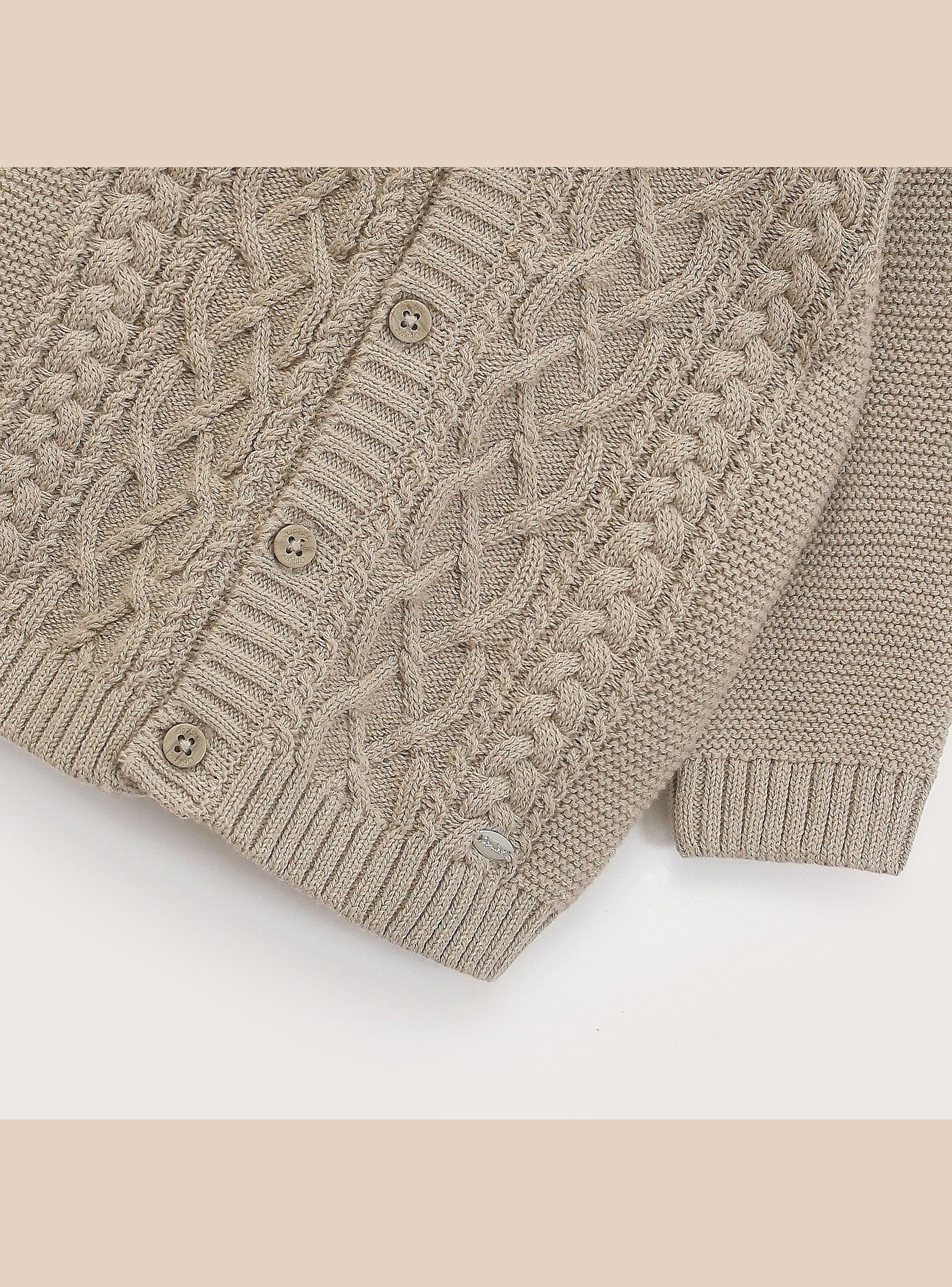 Chaleco Bebe Niño Cafe-3