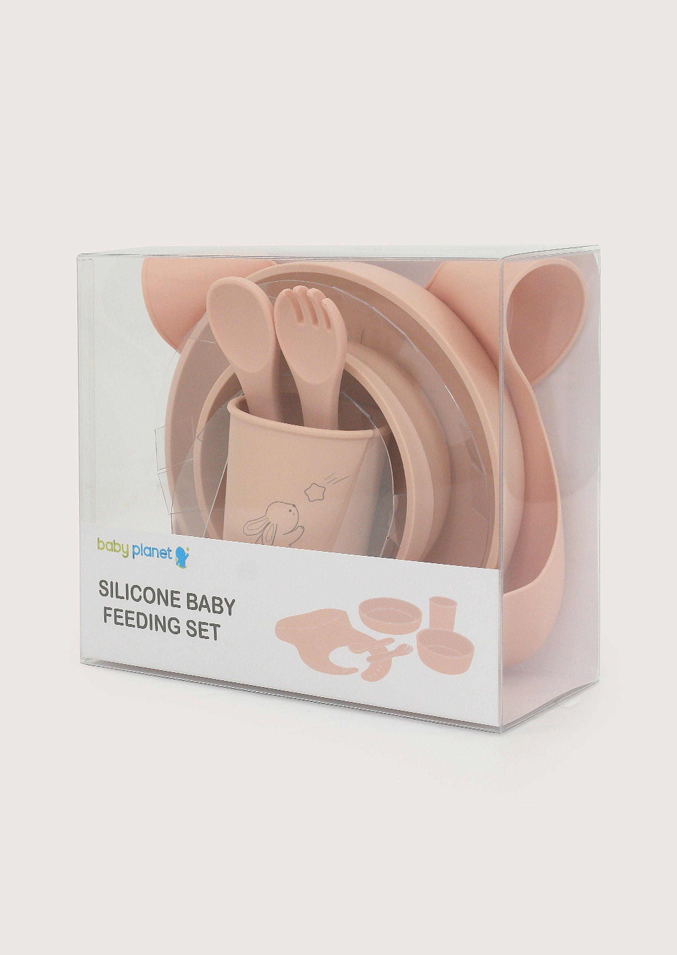 Set alimentación con diseño laser rosado-2