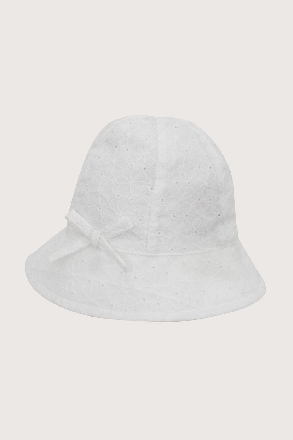 Gorro blanco de niña-0