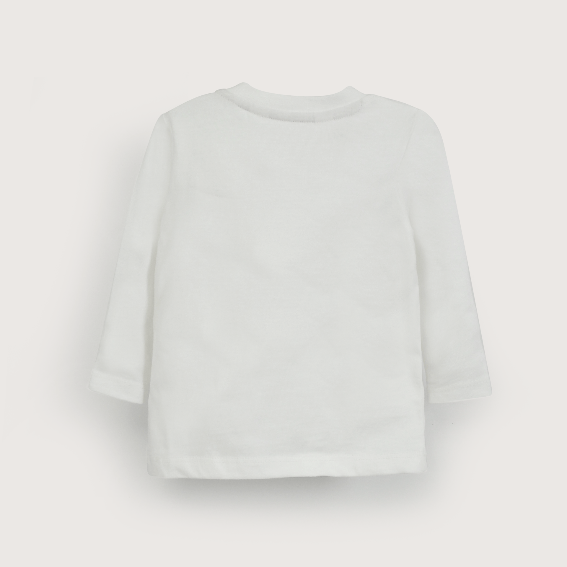 Polera manga larga blanca dinosaurios de niño-2