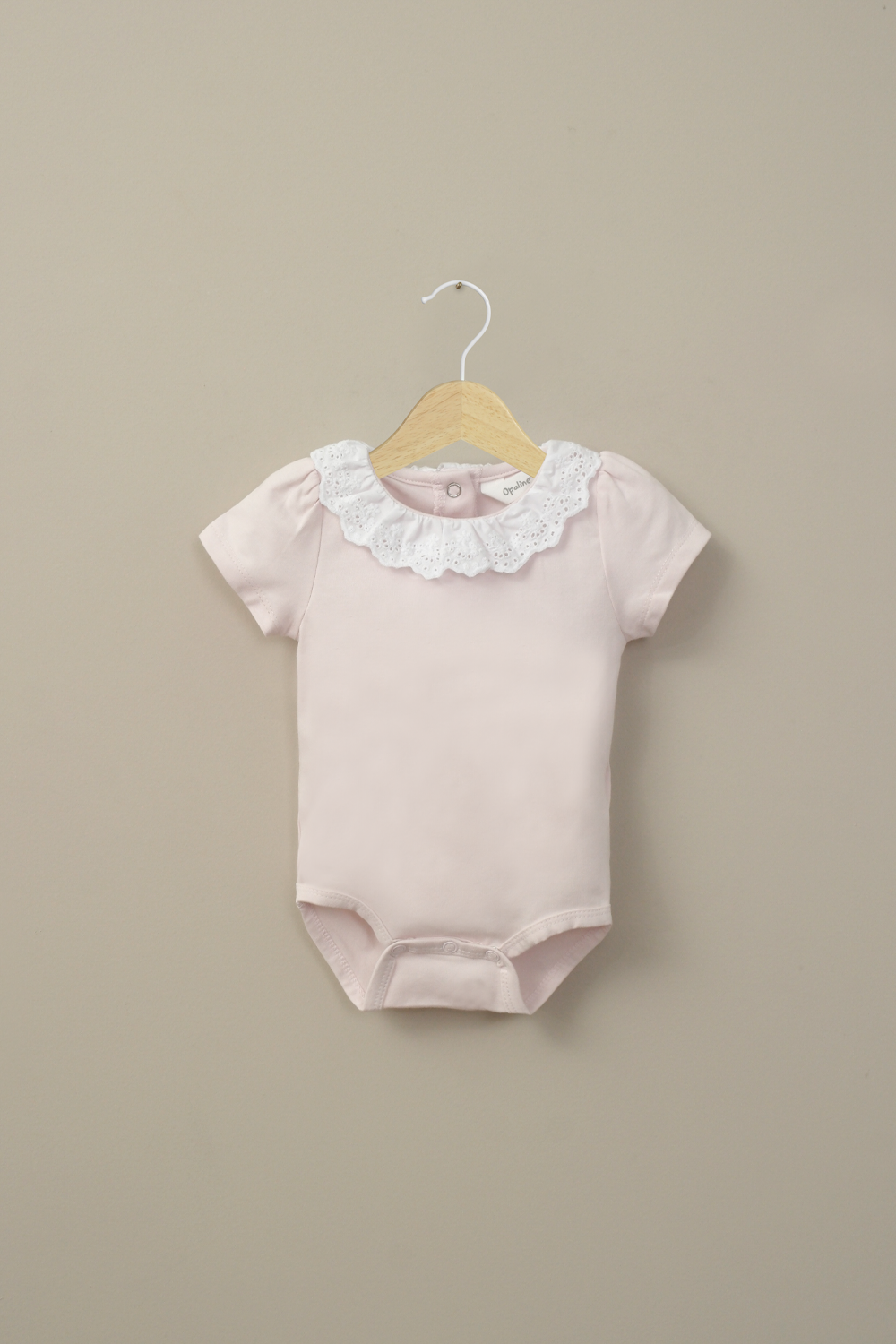 Body rosado de bebé niña-0