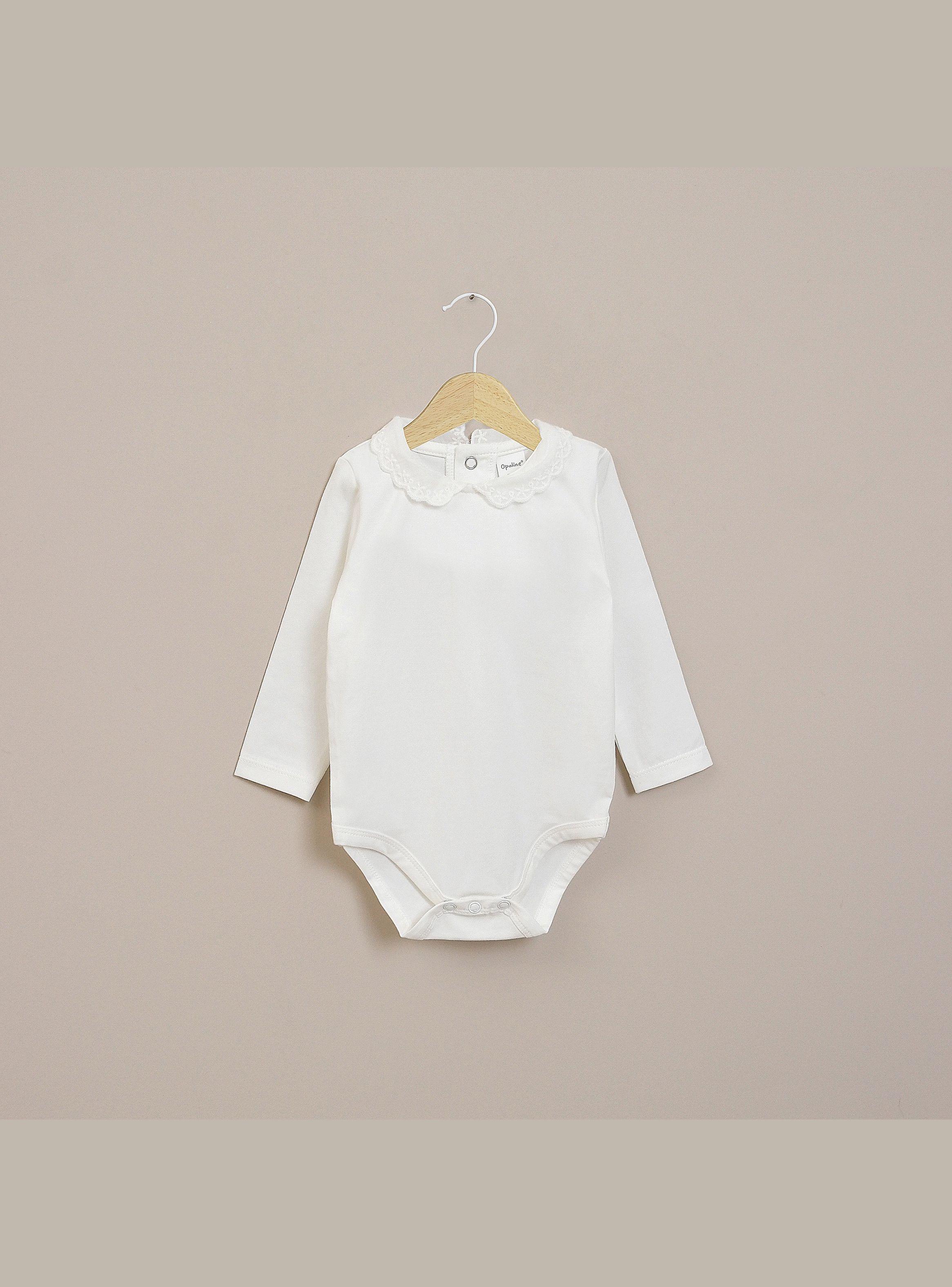 Body Bebe Niña Blanco-0