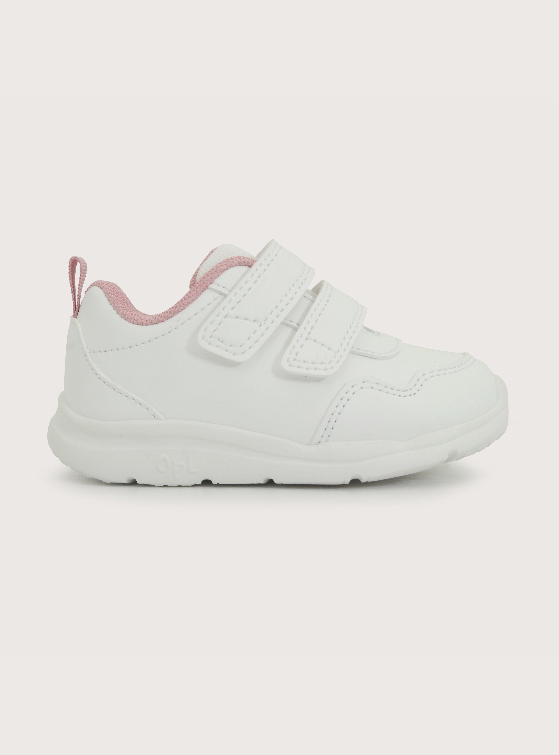 Zapatilla Deportiva Niña Velcro Blanco-2
