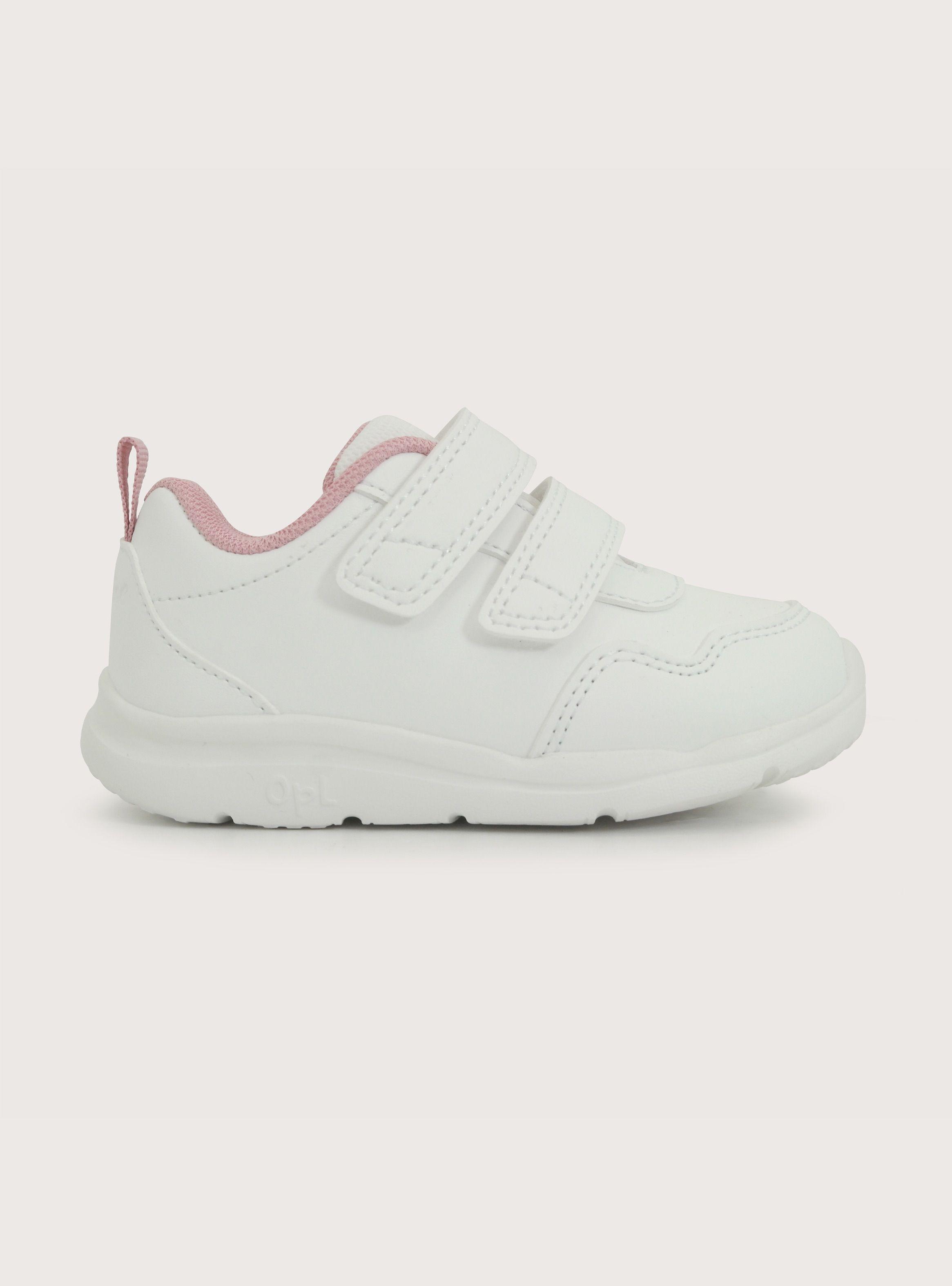 Zapatilla Deportiva Niña Velcro Blanco-3