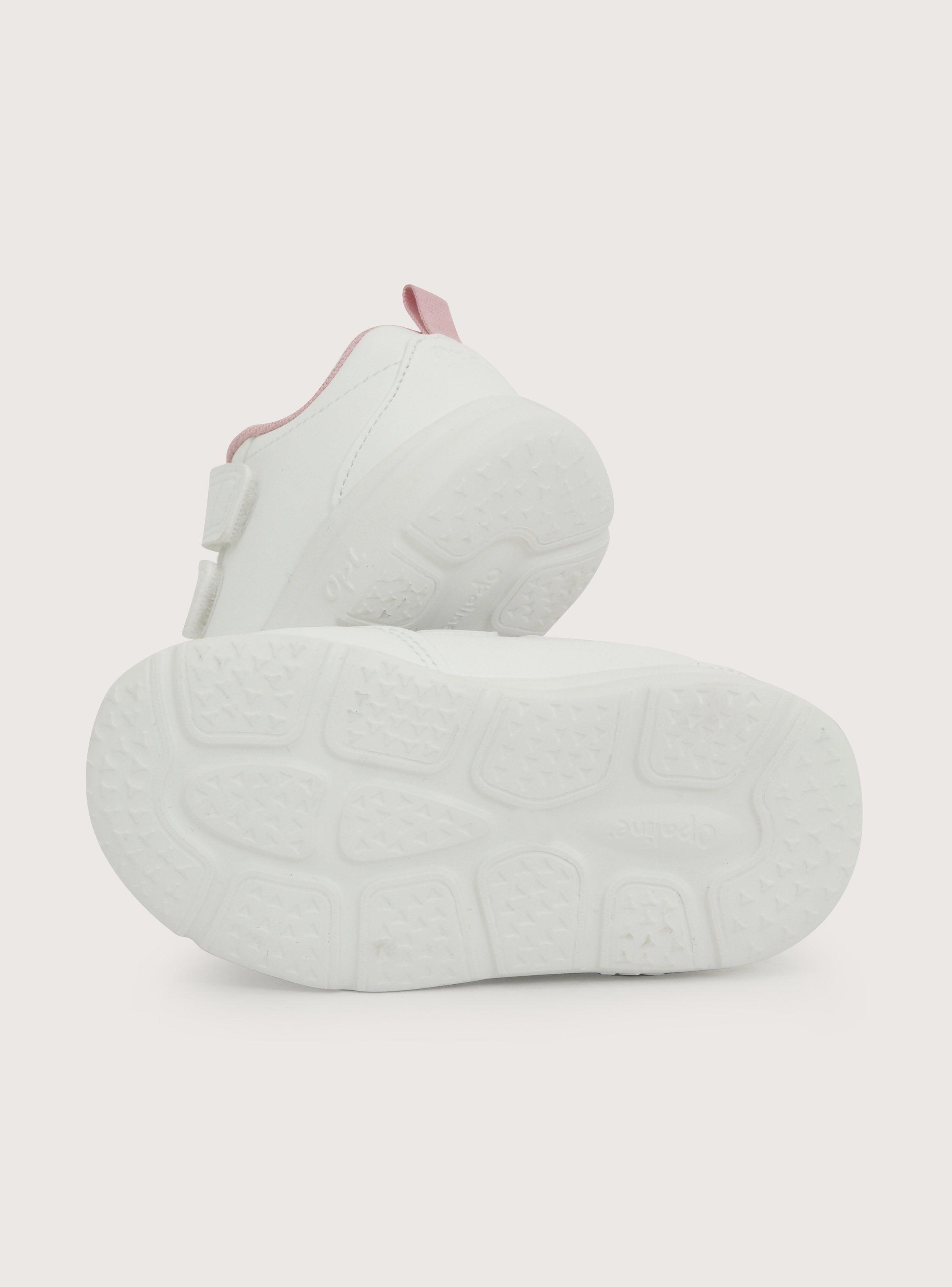 Zapatilla Deportiva Niña Velcro Blanco-4