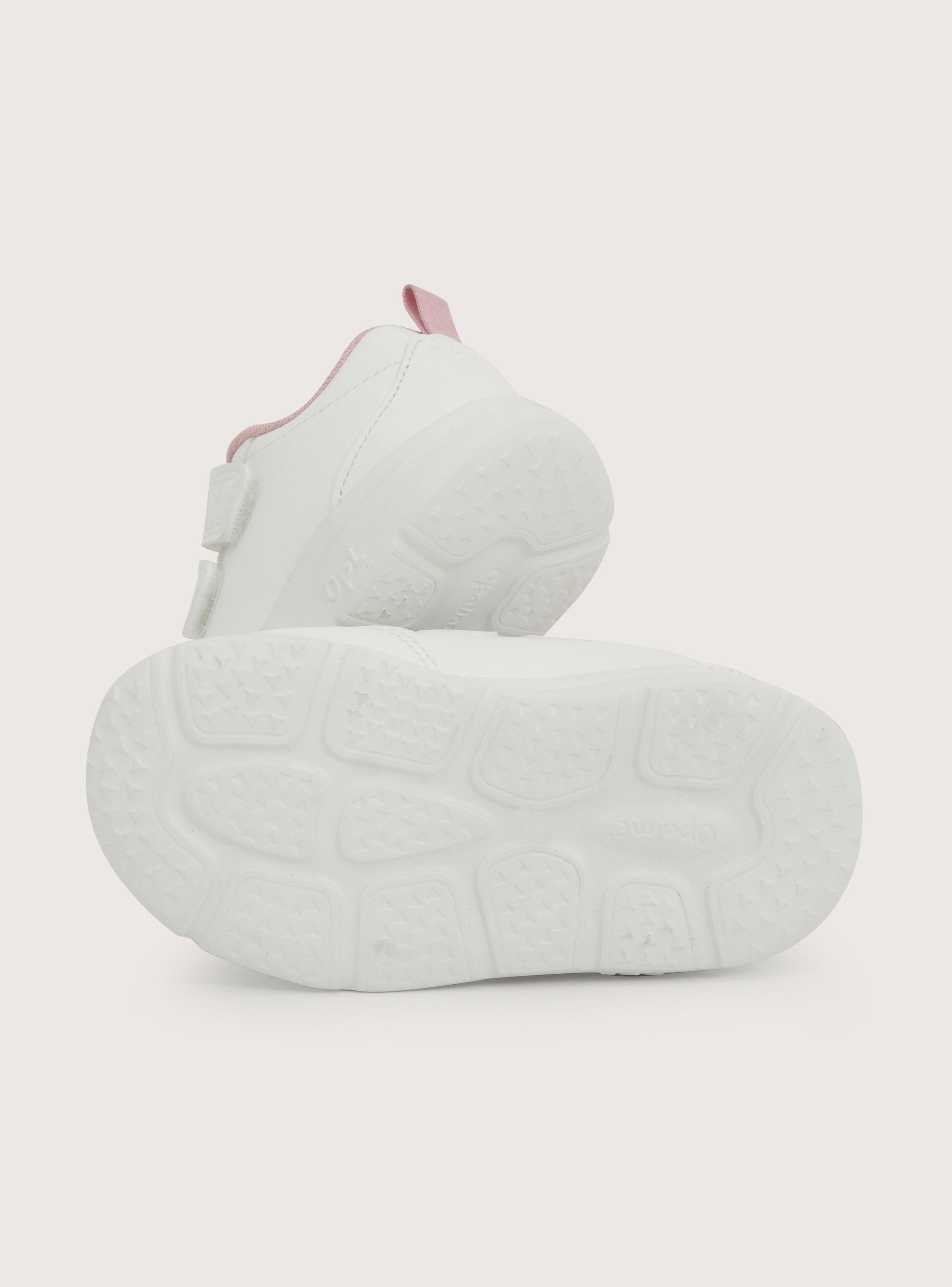 Zapatilla Deportiva Niña Velcro Blanco-5