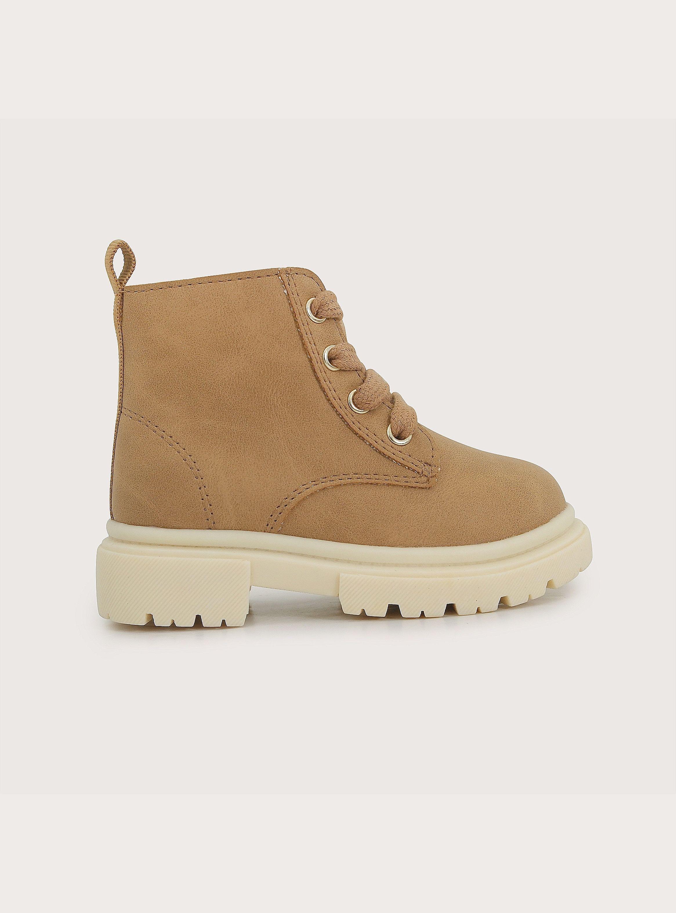 Botin Urbano Casual Camel Niña-1