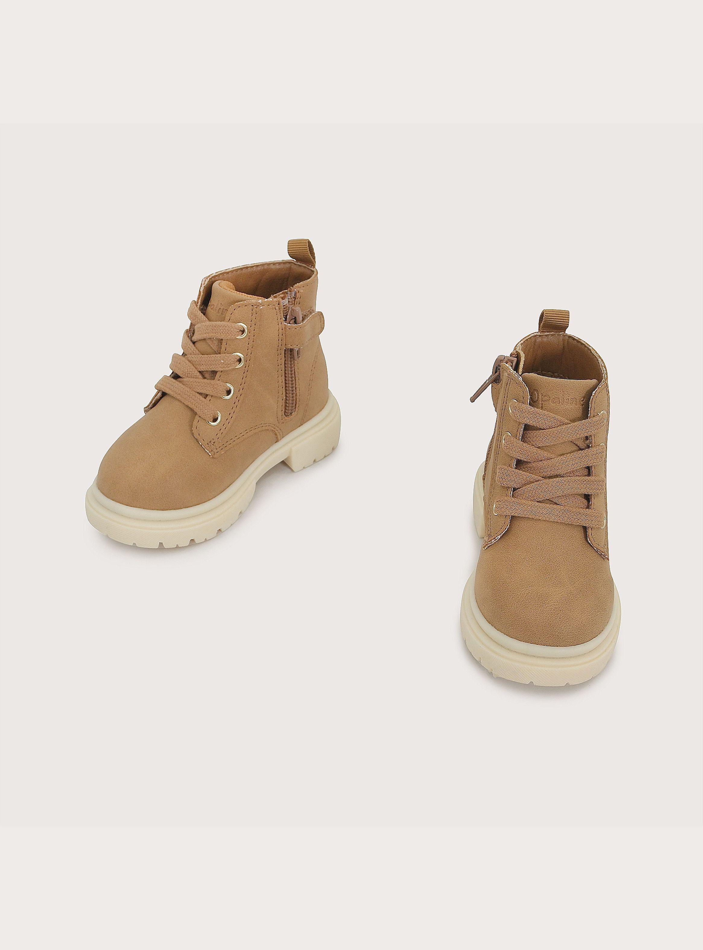 Botin Urbano Casual Camel Niña-3