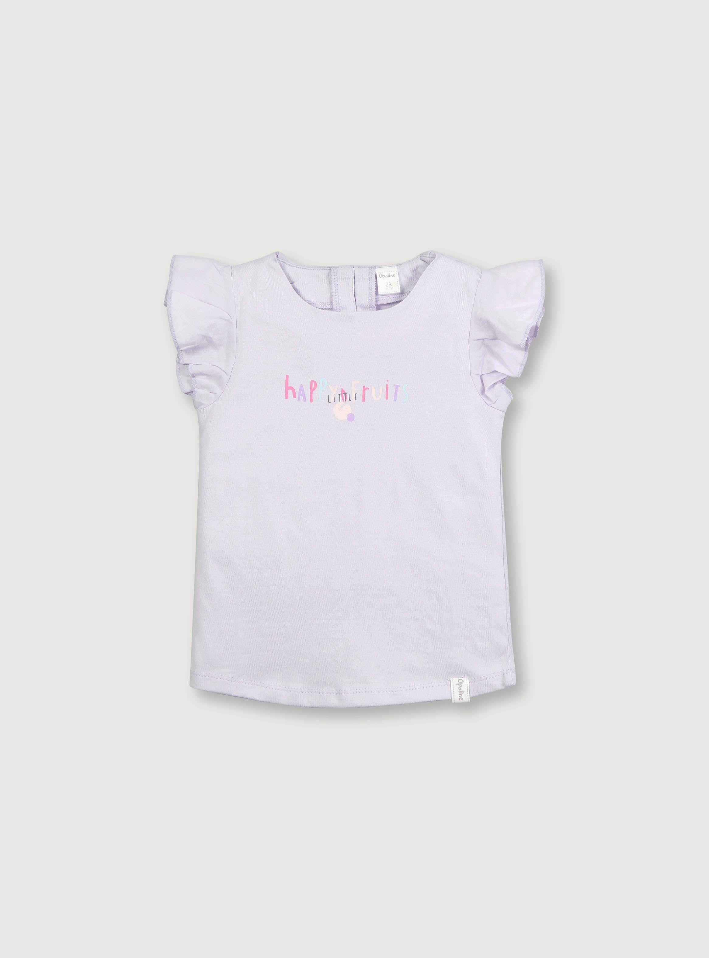 Polera De Niña Manga Alita Lila (6M A 4A) Opaline-0